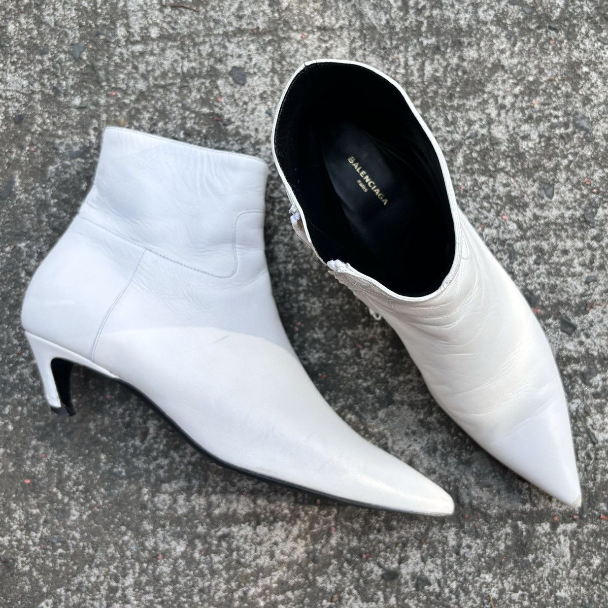 Balenciaga Balenciaga Slash Ankle Boots Grailed