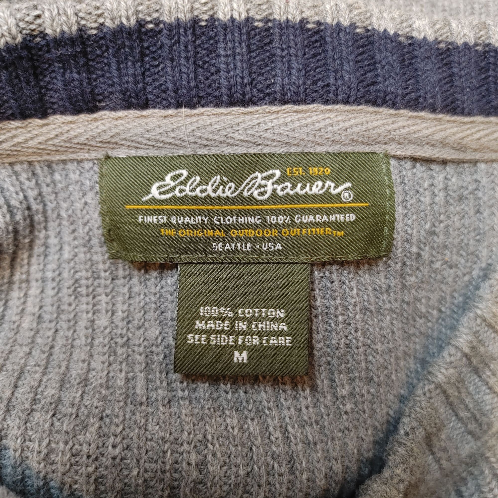 Eddie Bauer EDDIE BAUER Womens M Gray Long Sleeve Knit Pullover Sweater Size M / US 6-8 / IT 42-44 - 3 Thumbnail