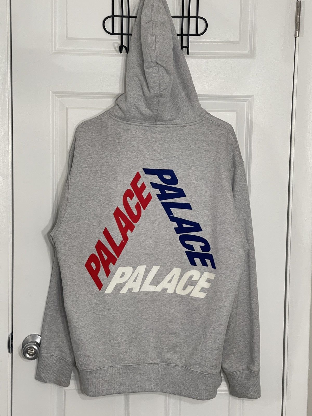 image of Palace Flocka P3 Tri Ferg Triferg Heather Grey Hoodie Size L, Men's