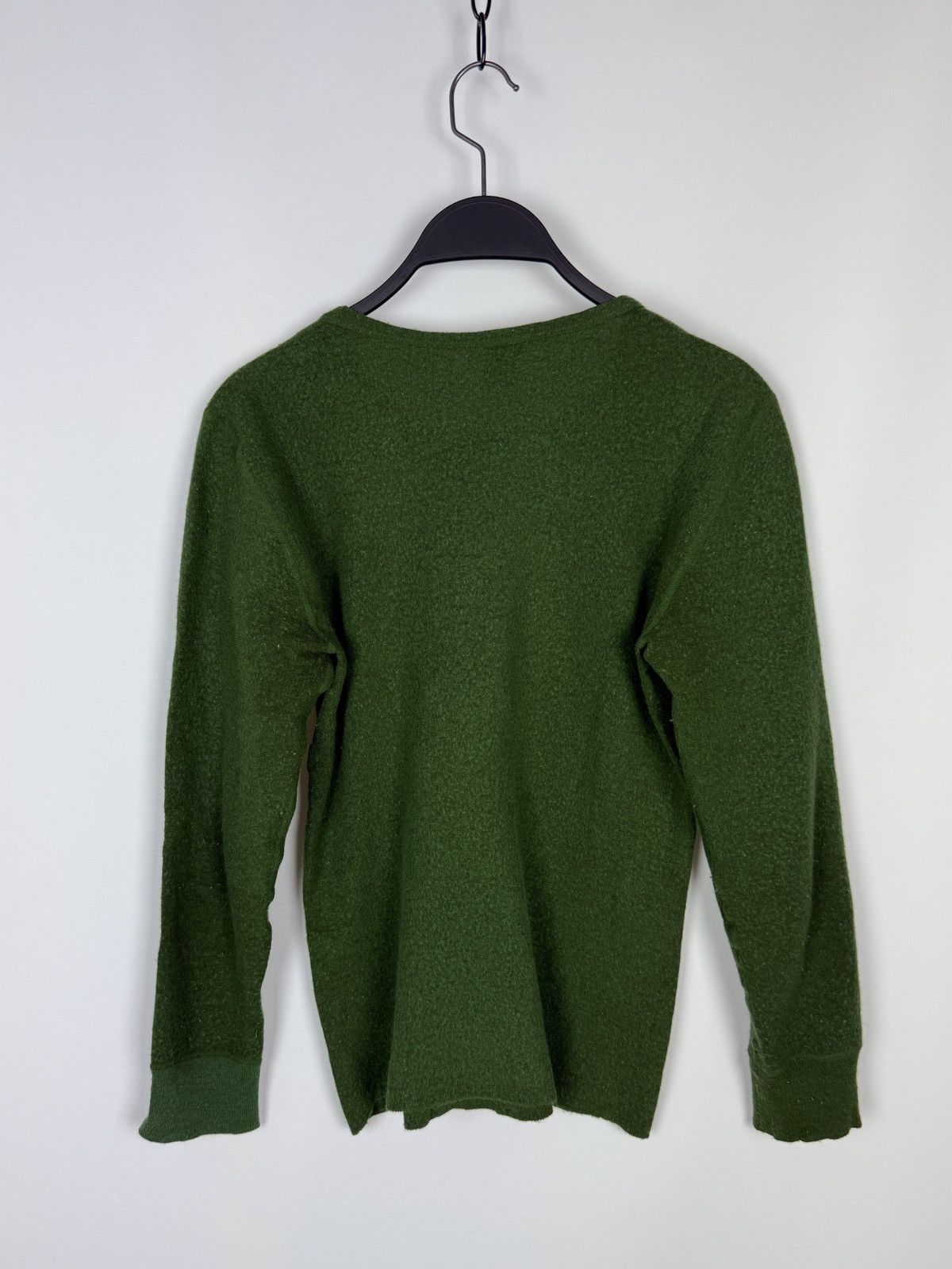 Vintage 1970s Vintage Angoraba Green Wool Blend Thermal Undershirt Size US S / EU 44-46 / 1 - 4 Thumbnail