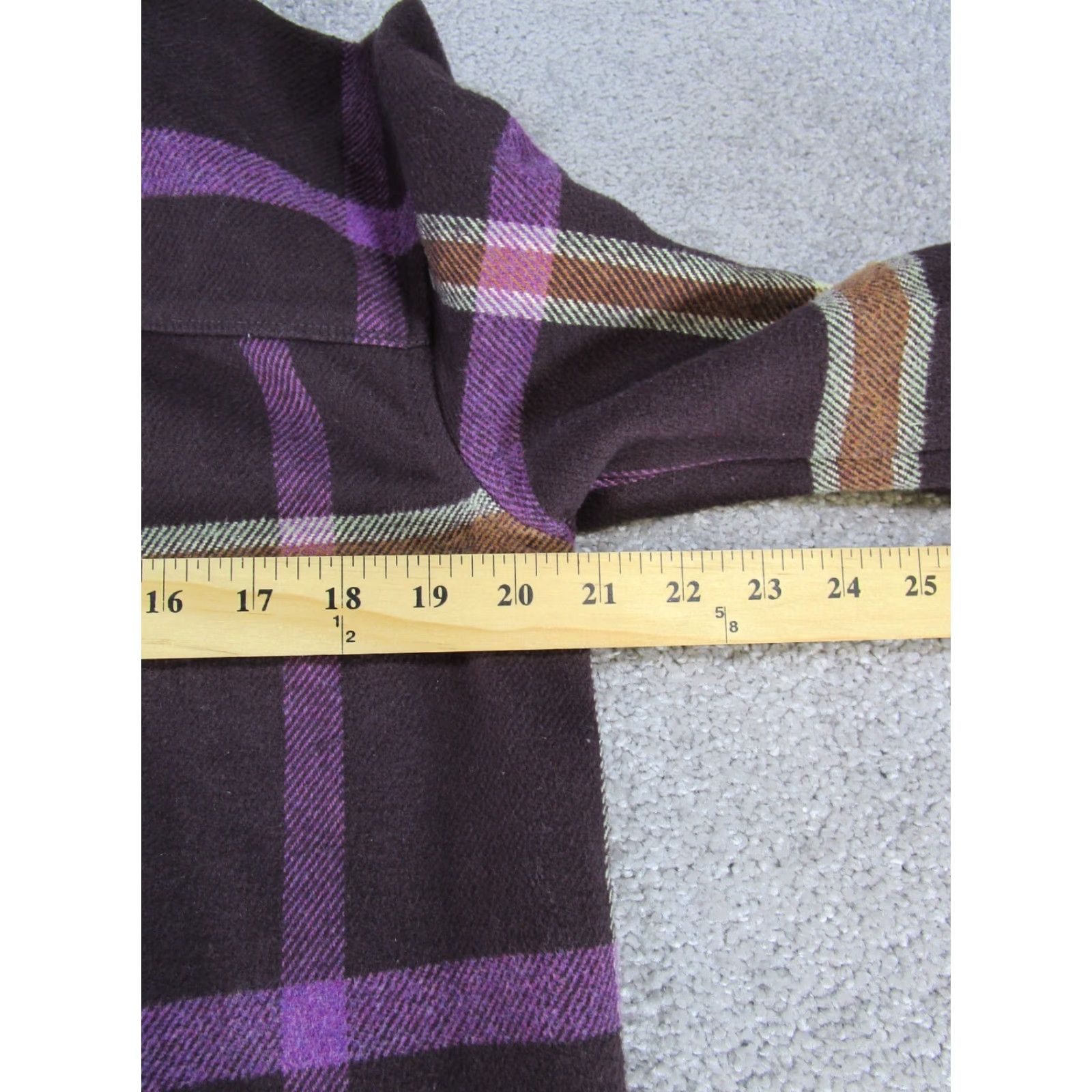 Madewell VINTAGE Madewell Plaid Flannel Shirt Womens Small Purple Cotton, Button-Up, Long Sleeve Size S / US 4 / IT 40 - 7 Thumbnail