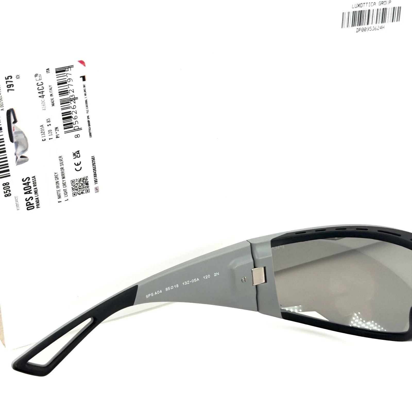 Prada PRADA A04 Linea Rossa Sport Active Silver Sunglass PSA04S Size ONE SIZE - 8 Thumbnail