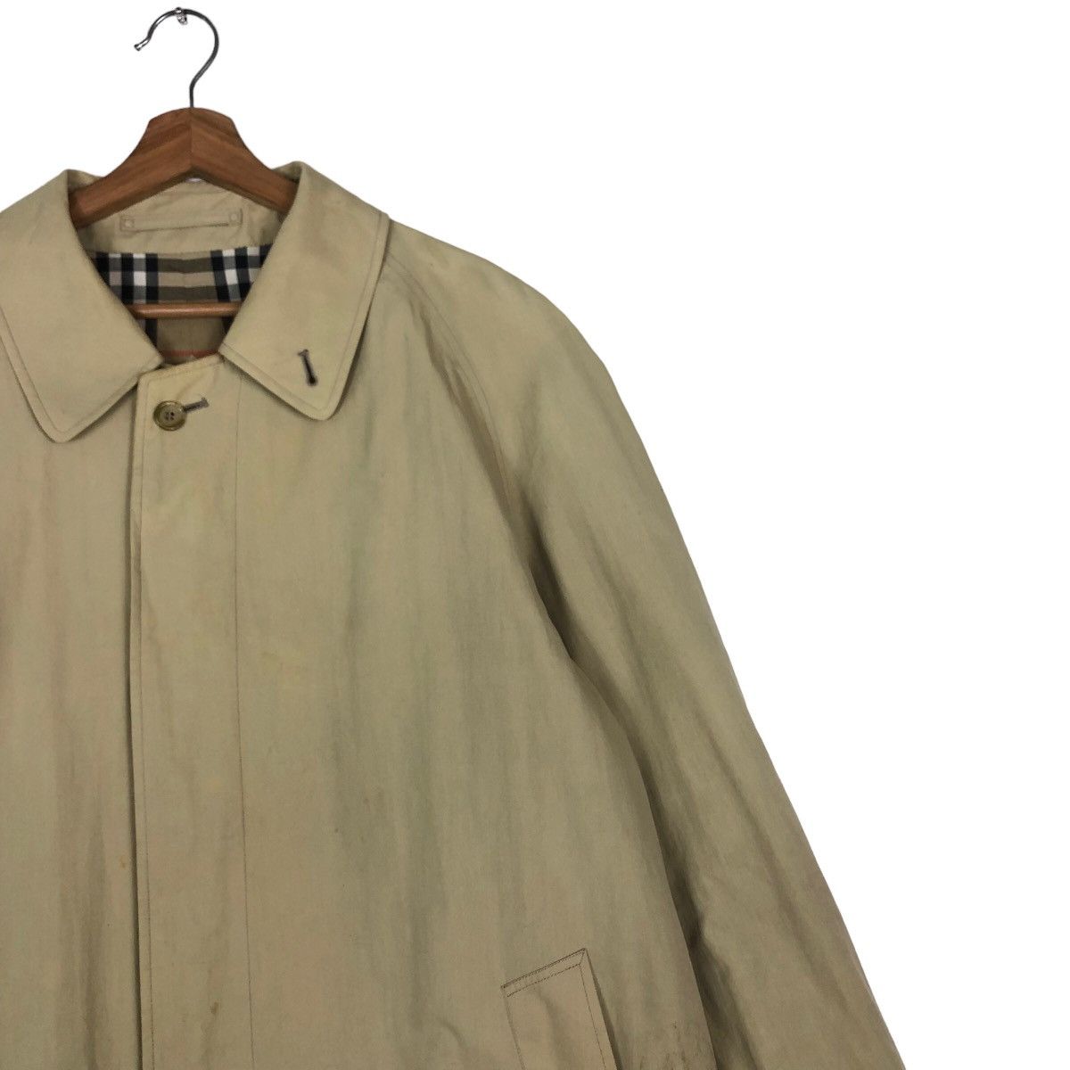 Burberry 🔥Vintage Burberrys of London Long Jacket Nova Check Blanket Size US M / EU 48-50 / 2 - 7 Thumbnail