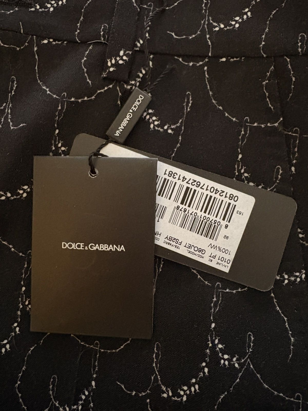 Dolce & Gabbana Dolce & Gabbana Embroidered Wool Pants Size US 28 / EU 44 - 6 Thumbnail
