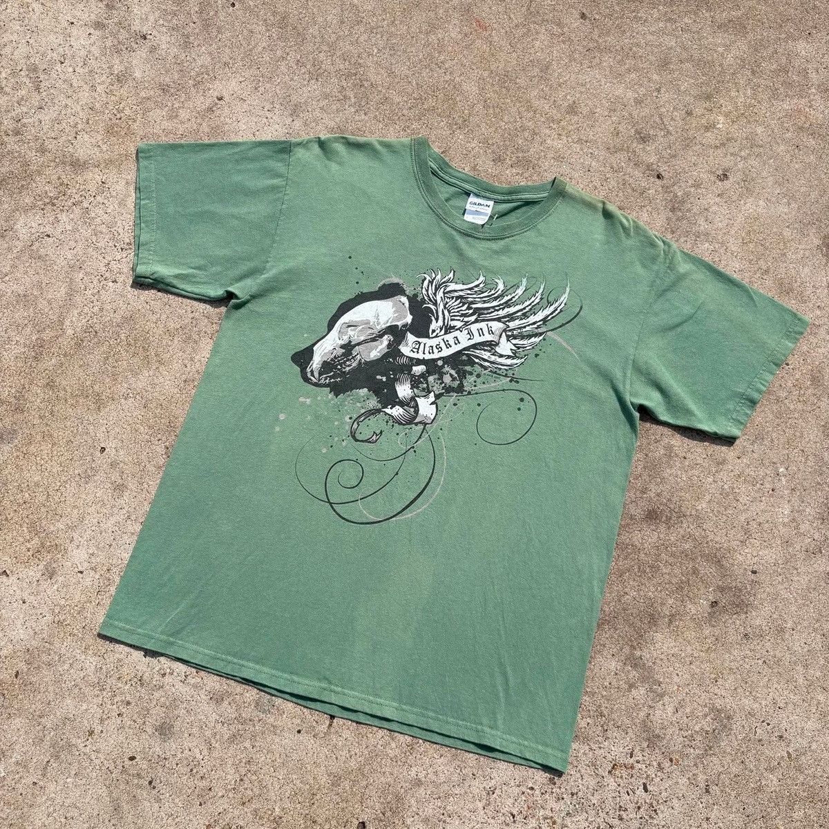 Affliction Alaska Ink Skull Graphic Tee Size US L / EU 52-54 / 3 - 8 Thumbnail