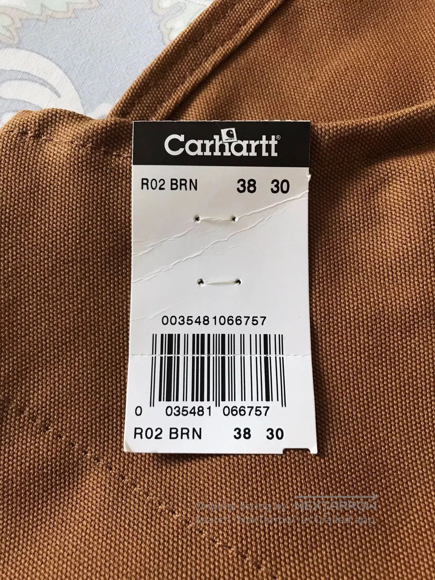Carhartt Carhartt R02 BRN W38L30 Bib Overalls. Size US 38 / EU 54 - 8 Thumbnail