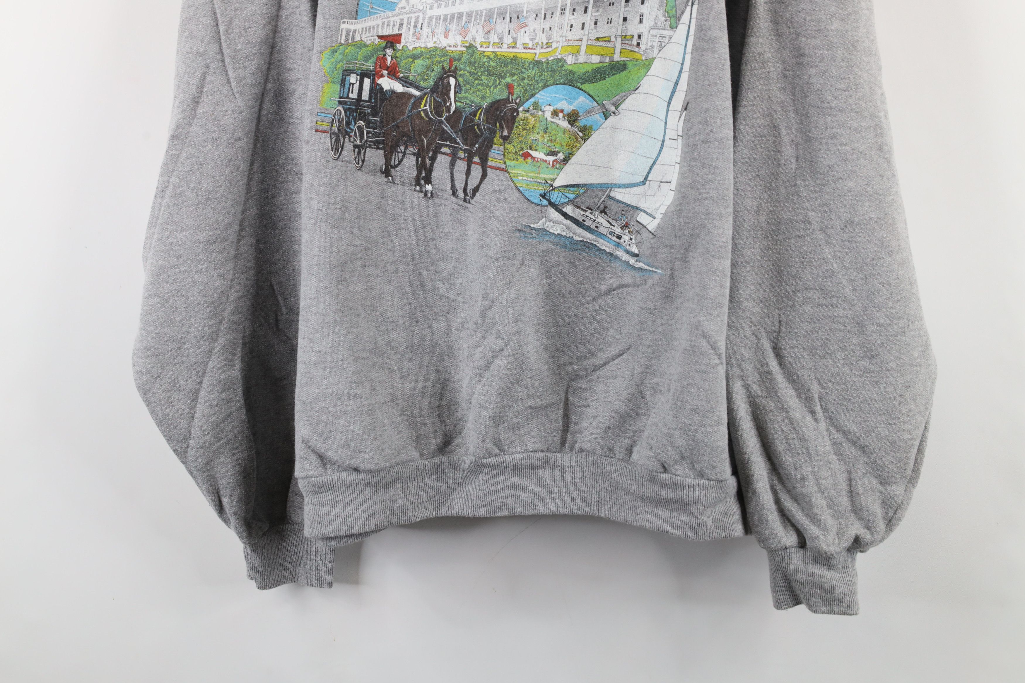 Vintage Vintage 90s Streetwear Mackinac Island Crewneck Sweatshirt Size US XL / EU 56 / 4 - 3 Thumbnail