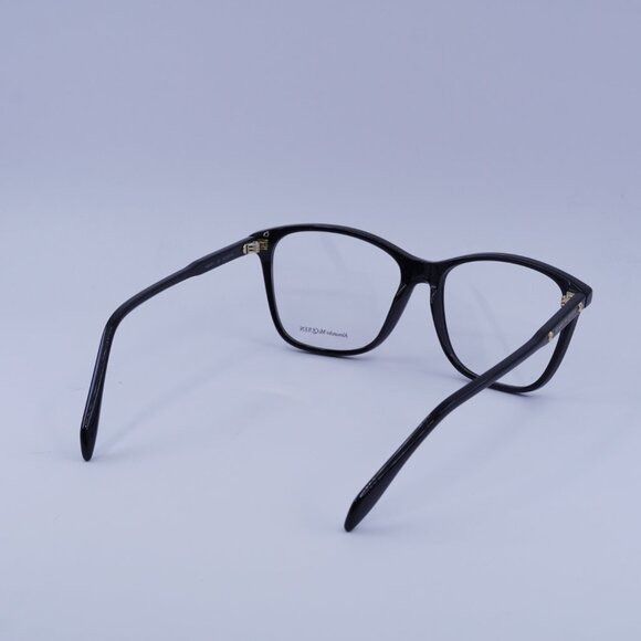 Alexander McQueen Alexander McQueen AM0191O 001 Eyeglasses Shiny Black 54mm Size ONE SIZE - 9 Thumbnail