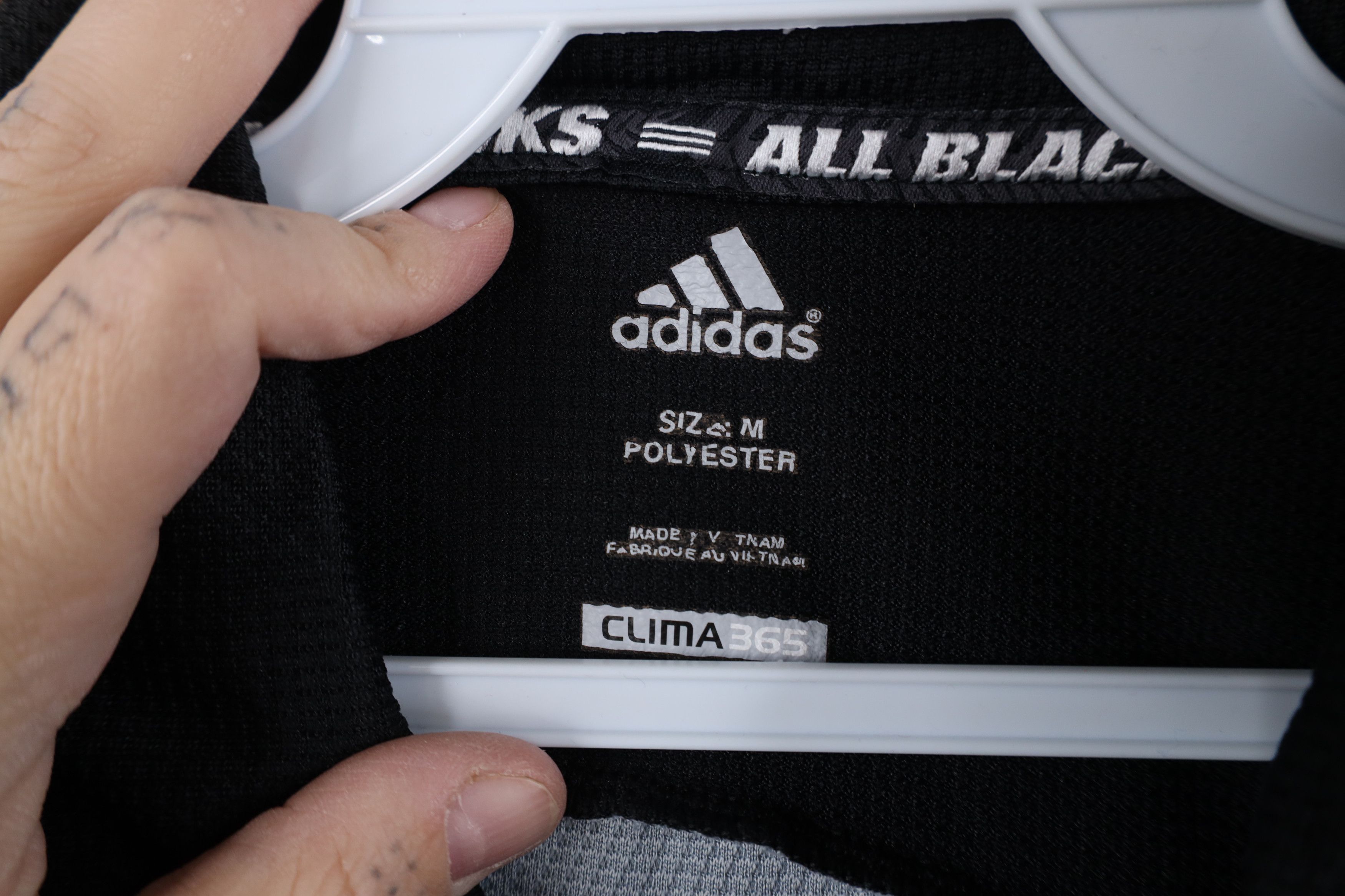 Adidas Vintage Adidas New Zealand All Blacks Rugby Jersey Polo Size US M / EU 48-50 / 2 - 10 Thumbnail