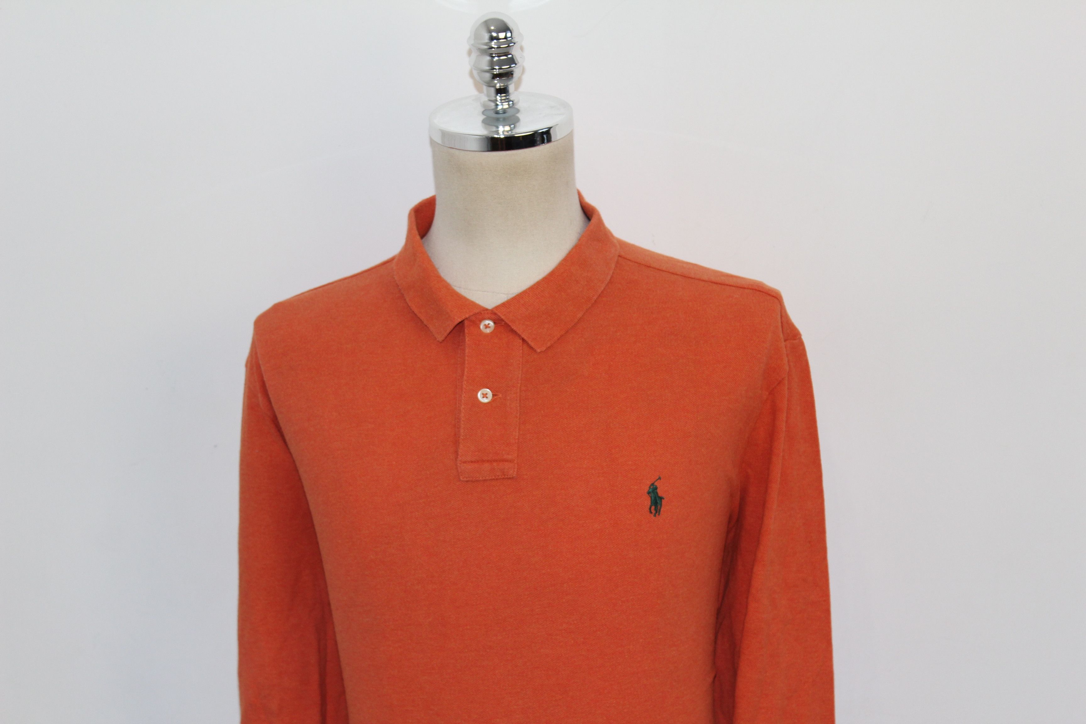 Polo Ralph Lauren RALPH LAUREN Long Sleeve Orange Shirt Top Size 2XL Size US XXL / EU 58 / 5 - 4 Thumbnail