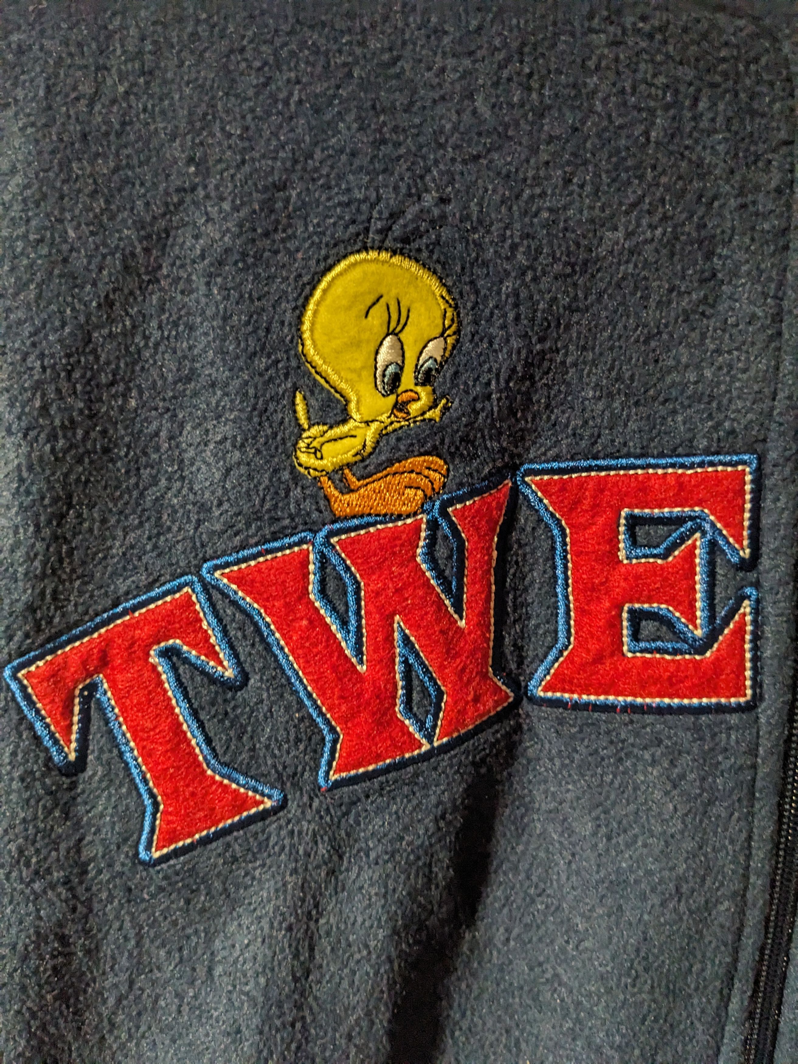 Cartoon Network × Vintage Vintage Looney Tunes Tweety Sylvestre Fleece Full Zip Hoodie Size L / US 10 / IT 46 - 2 Thumbnail