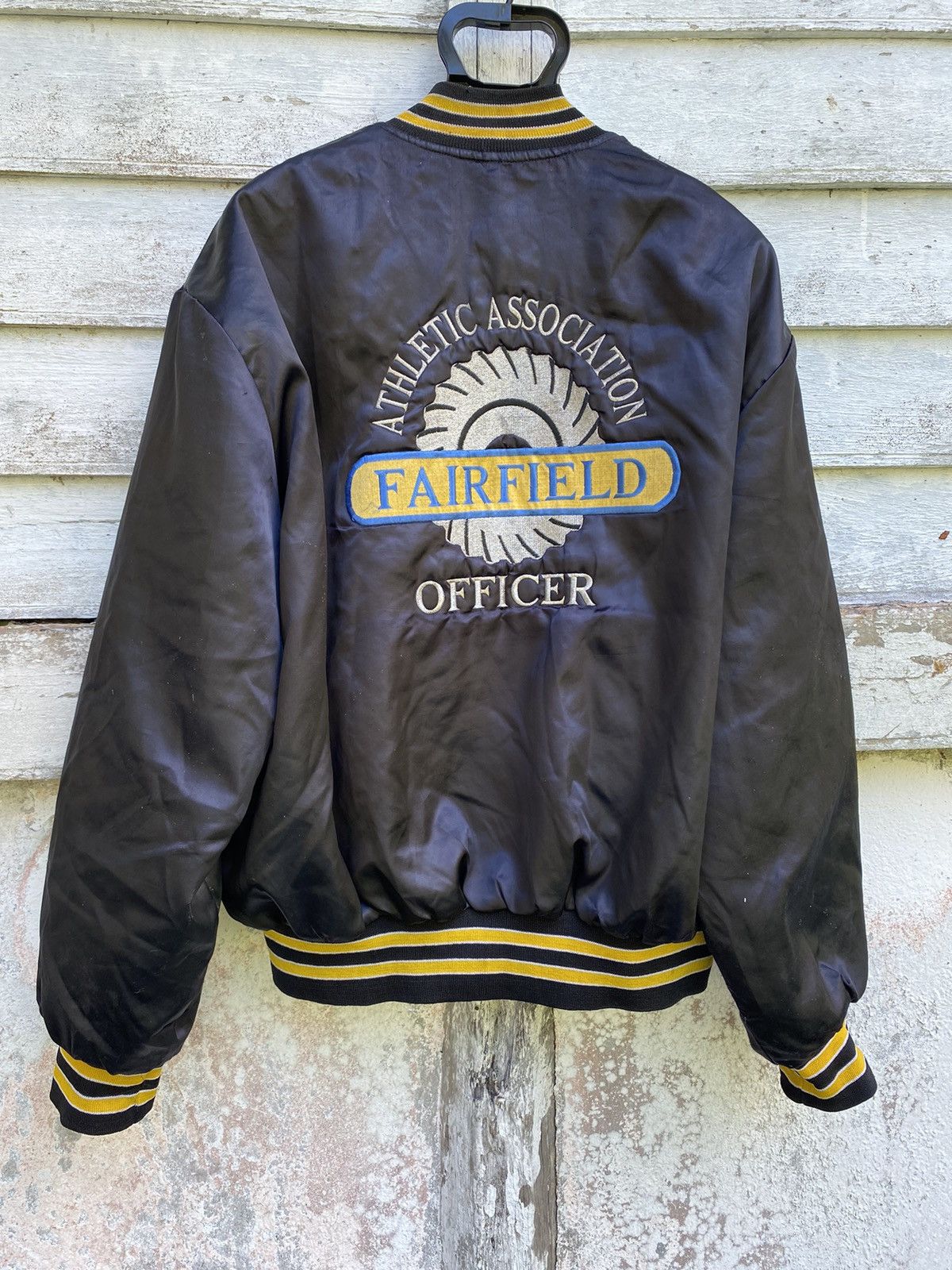 Holloway × Vintage 80s Fairfield Officer Of Athletic Association Sateen Varsity Size US XXL / EU 58 / 5 - 1 Thumbnail