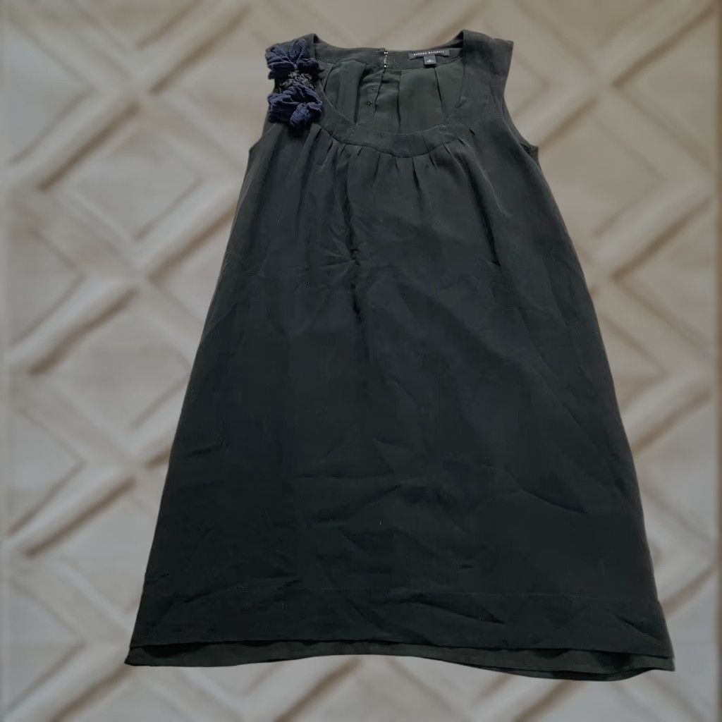 Banana Republic VINTAGE Banana Republic Women's Dress Shirt Midi Sleeveless Silk Black 0 Size XS / US 0-2 / IT 36-38 - 1 Thumbnail