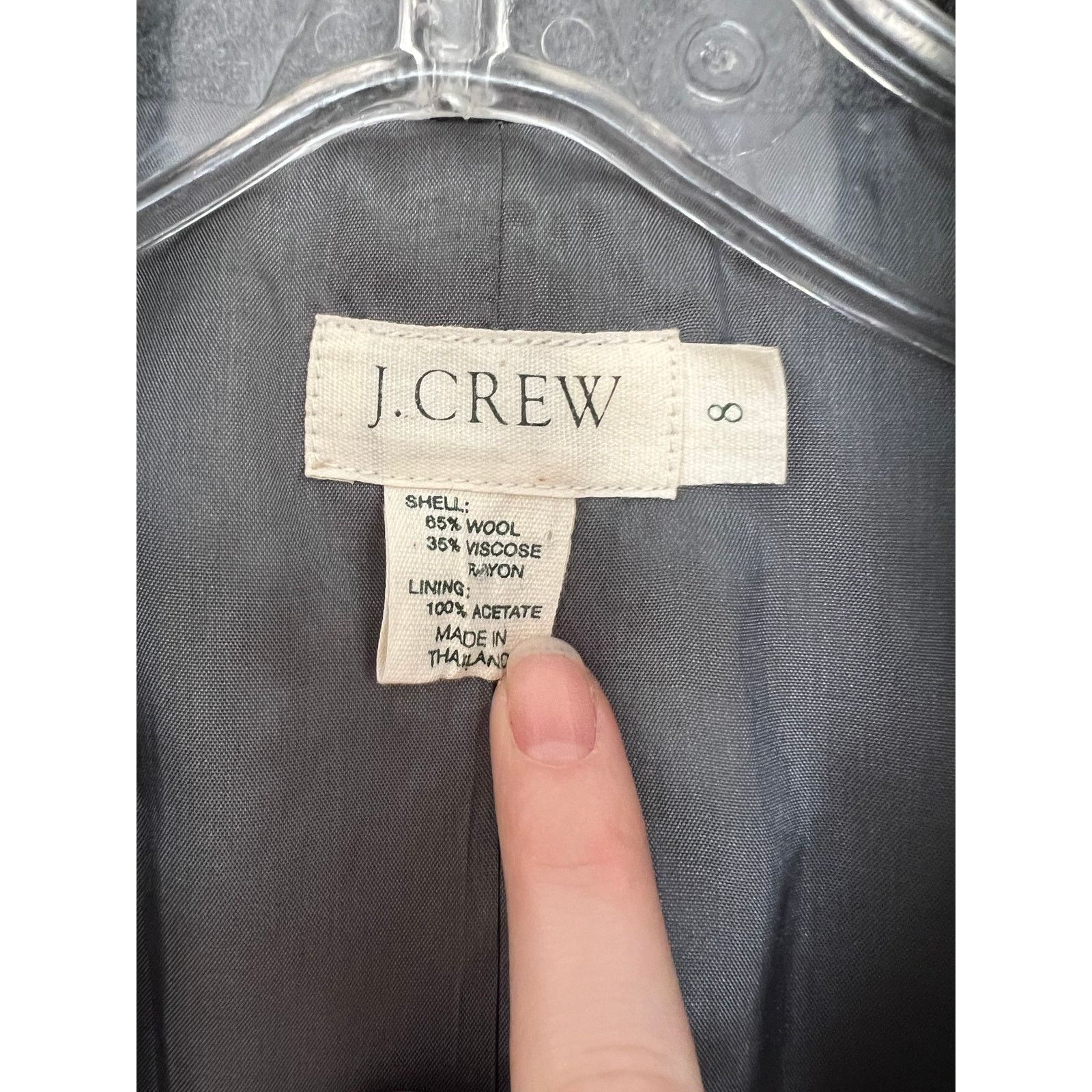 J.Crew J. Crew Gray Wool Oversize Blazer Sz 8 Size M / US 6-8 / IT 42-44 - 2 Thumbnail