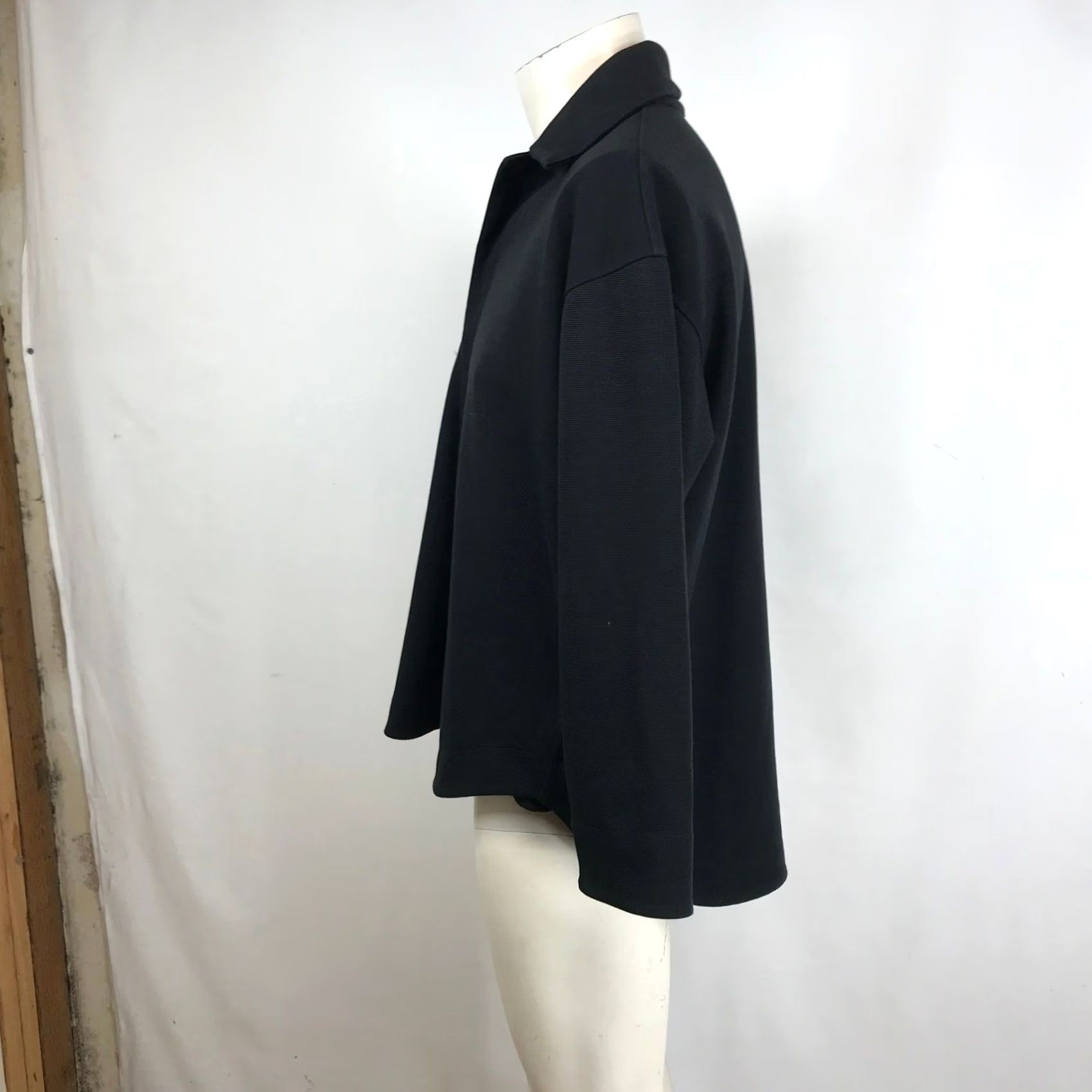 Vintage Public Rec Black Ribbed Knit Polo Shirt Adult M Relaxed Fit Long Sleeve Size US M / EU 48-50 / 2 - 6 Thumbnail