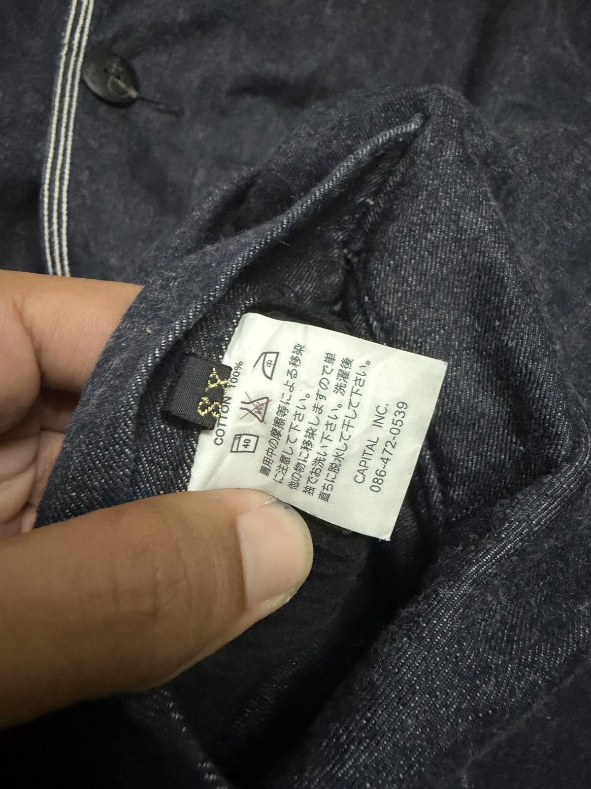 Kapital Vintage 10oz Kapital Indigo Ring Jacket Size US XS / EU 42 / 0 - 7 Thumbnail