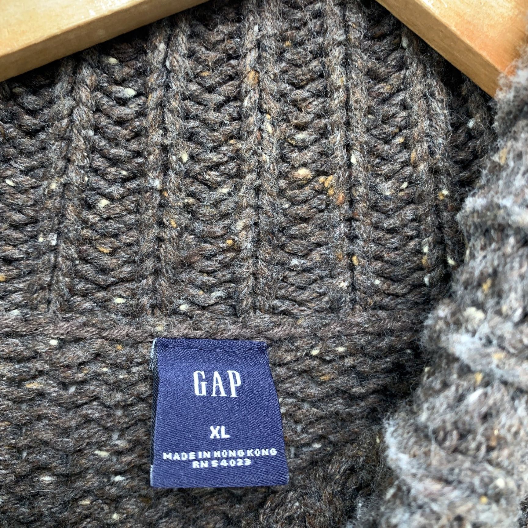 Gap VINTAGE Gap Cable Knit Turtleneck Sweater Pullover Mens XL Brown Speckled Hong Kong Pullover Mens XL Brown Speckled 90s, Gap, Sweater, Mens Size US XL / EU 56 / 4 - 5 Thumbnail