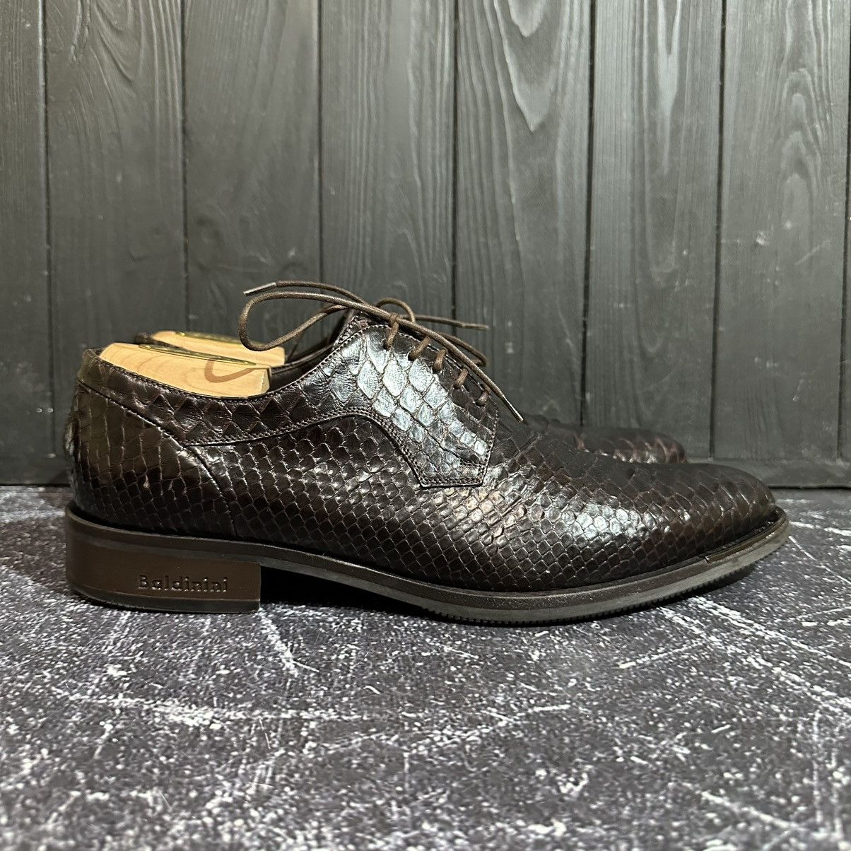 Baldinini BALDININI 🇮🇹- Men’s Brown Oxford Python Leather Size 40 Size US 7 / EU 40 - 2 Thumbnail