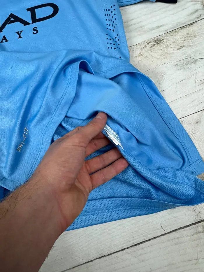 Nike Manchester City 2014 2015 Player Issue Home Shirt Jersey Size US M / EU 48-50 / 2 - 19 Thumbnail