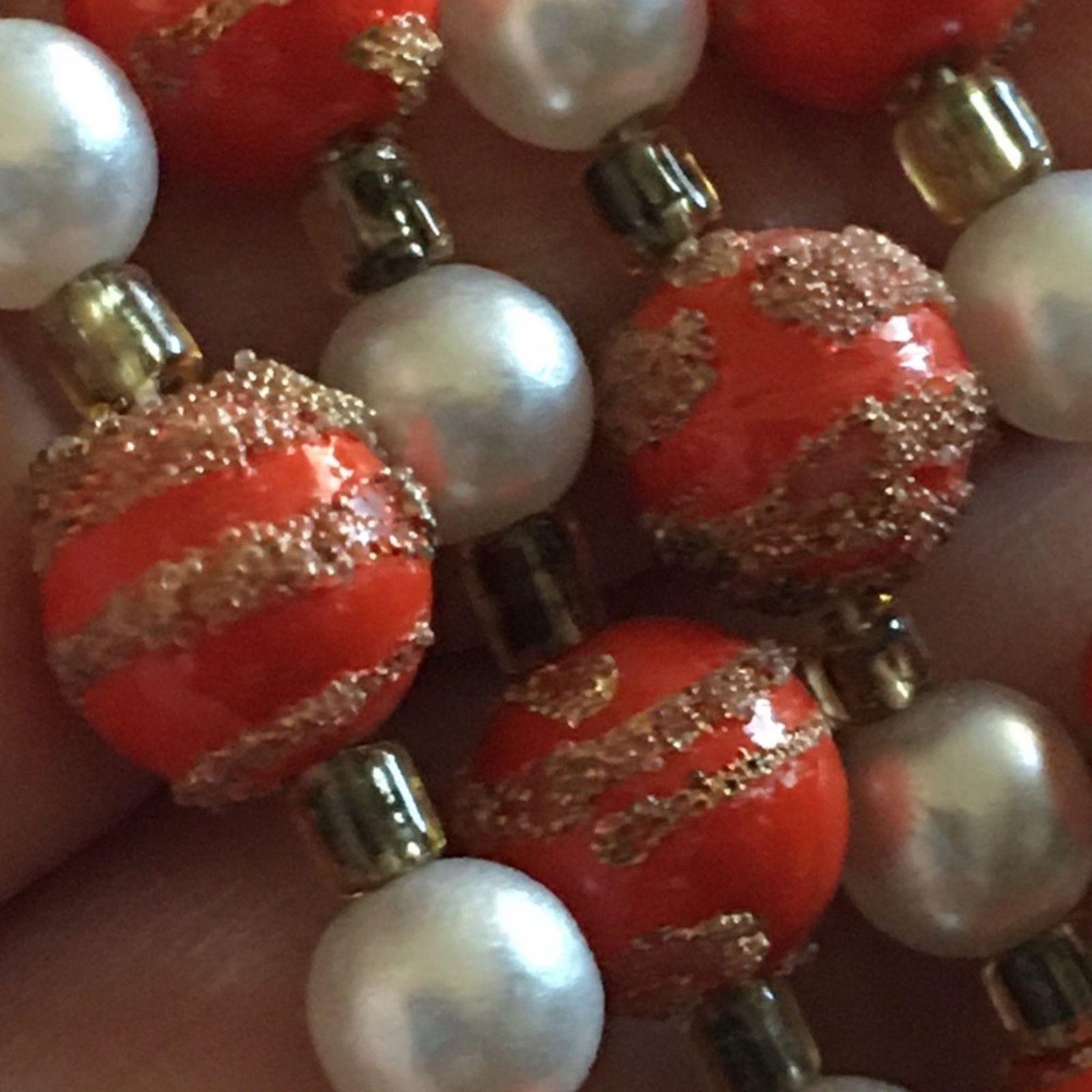 Vintage Vintage multi strand sparkle painted bead necklace Size ONE SIZE - 8 Thumbnail