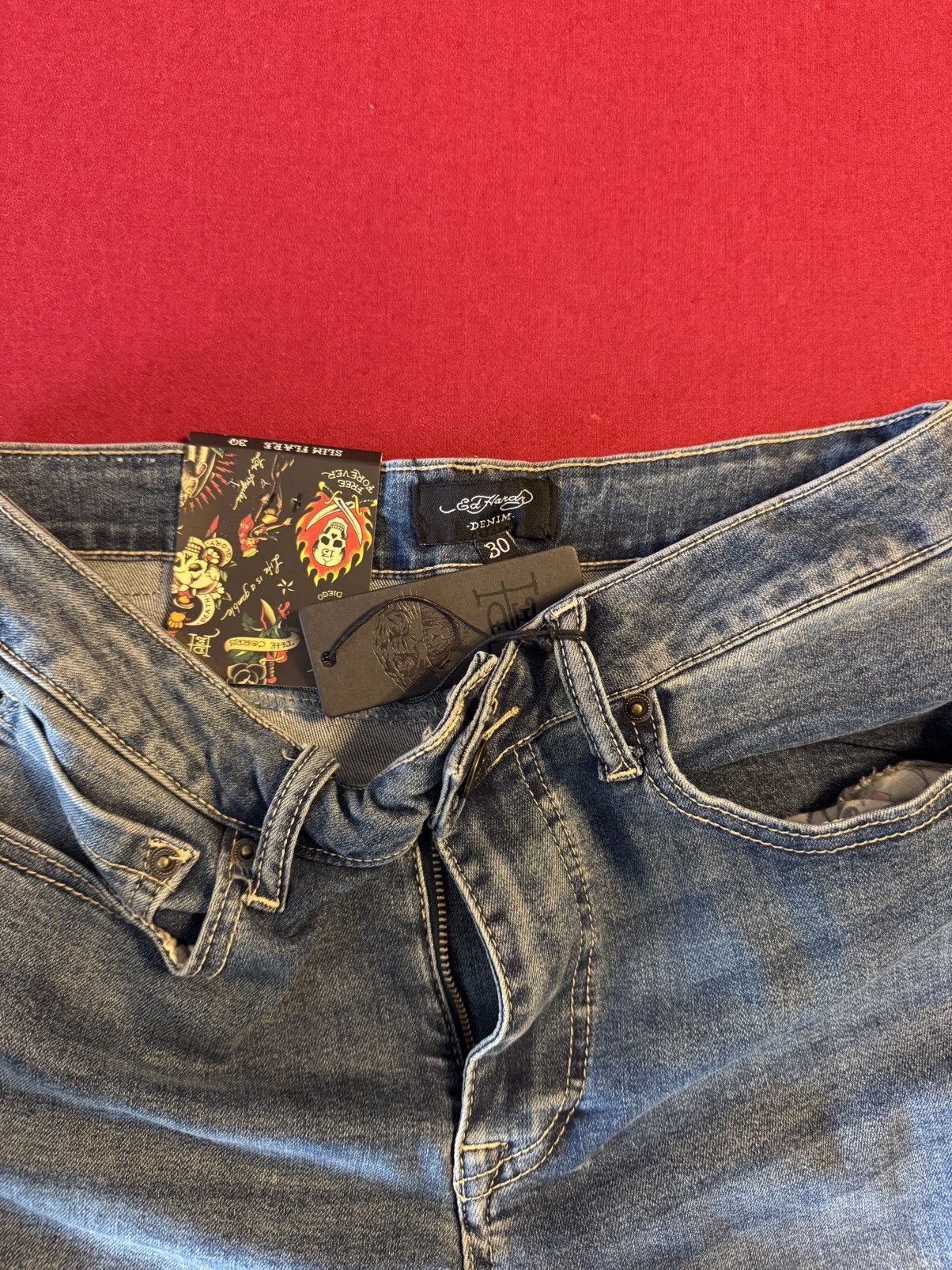 Ed Hardy × Vintage Ed Hardy Denim Size 30" / US 8 / IT 44 - 5 Thumbnail