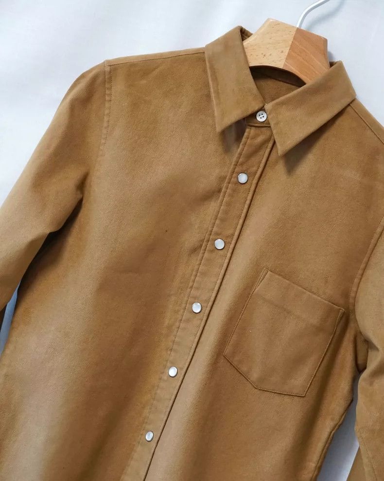 Comme des Garcons Comme des Garcons Denim tassel suede shirt Size US S / EU 44-46 / 1 - 7 Thumbnail