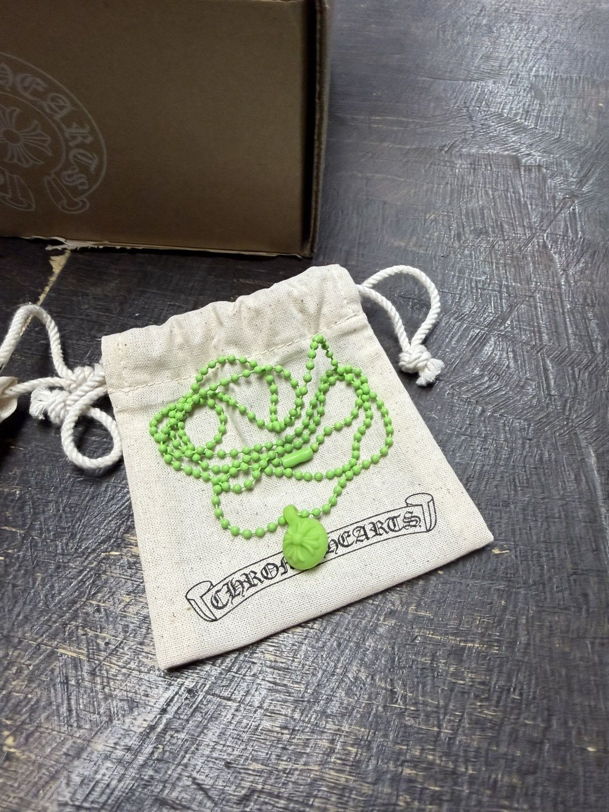 Chrome Hearts Chrome Hearts Chrome Crossball Chain Green Size ONE SIZE - 1 Thumbnail