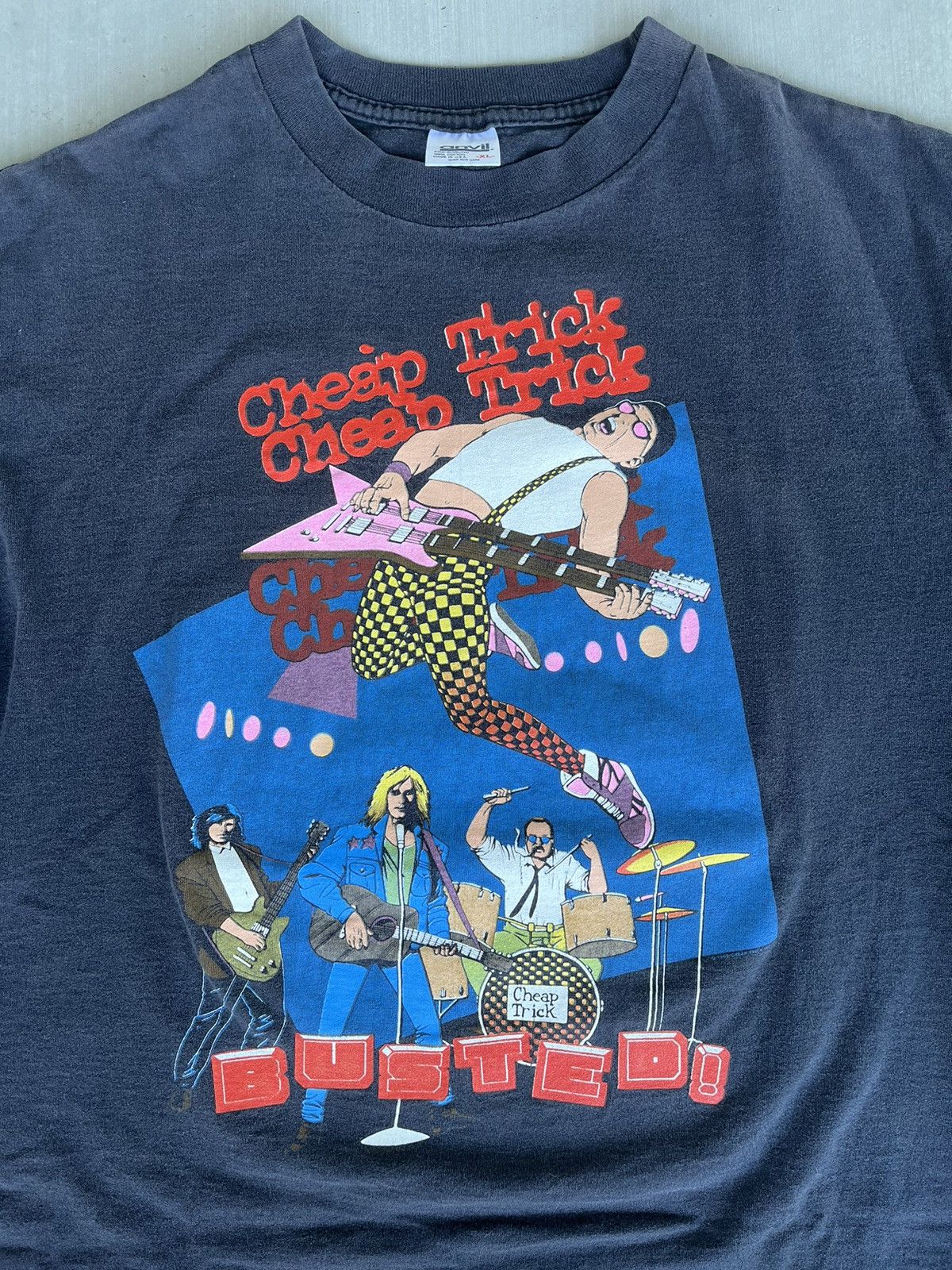 Vintage vintage 90s cheap tricks band tee Size US XL / EU 56 / 4 - 2 Thumbnail