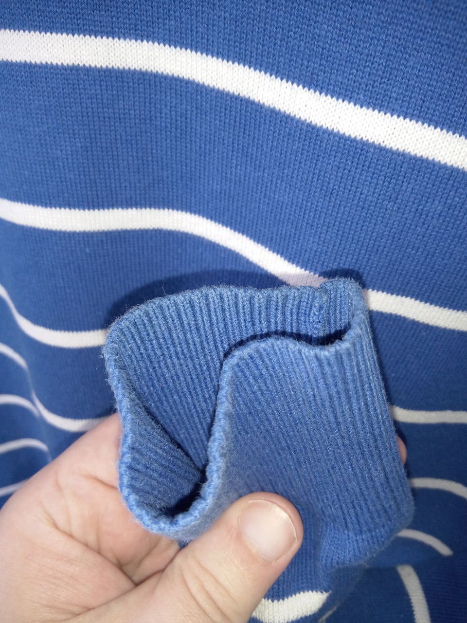 Polo Ralph Lauren Vintage Polo Ralph Lauren Sweater V Neck Blue Striped Size US M / EU 48-50 / 2 - 7 Thumbnail