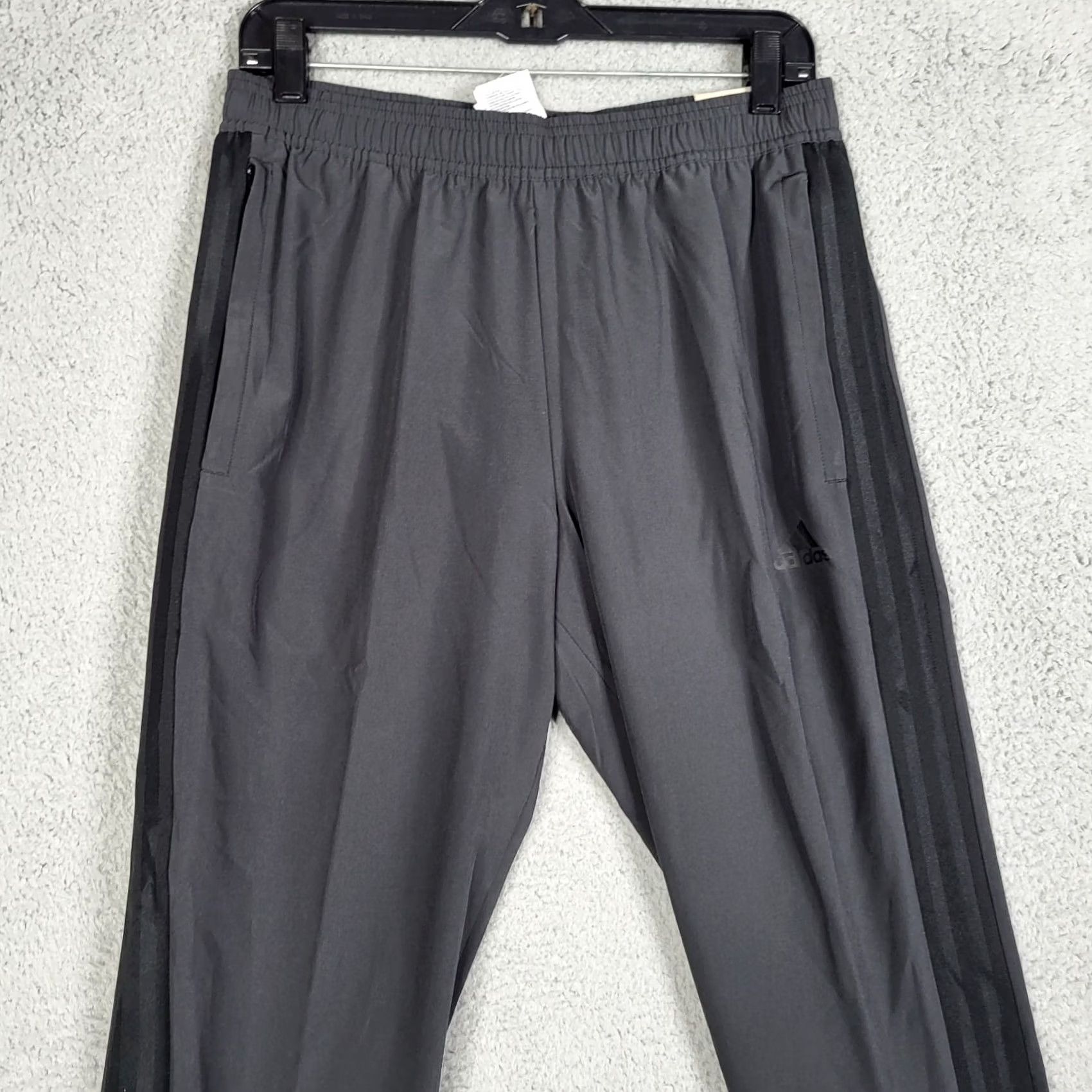 Adidas ADIDAS men's black Football soccer pantalon STANDARD LENGTH pants M NEW Size US 31 - 5 Thumbnail