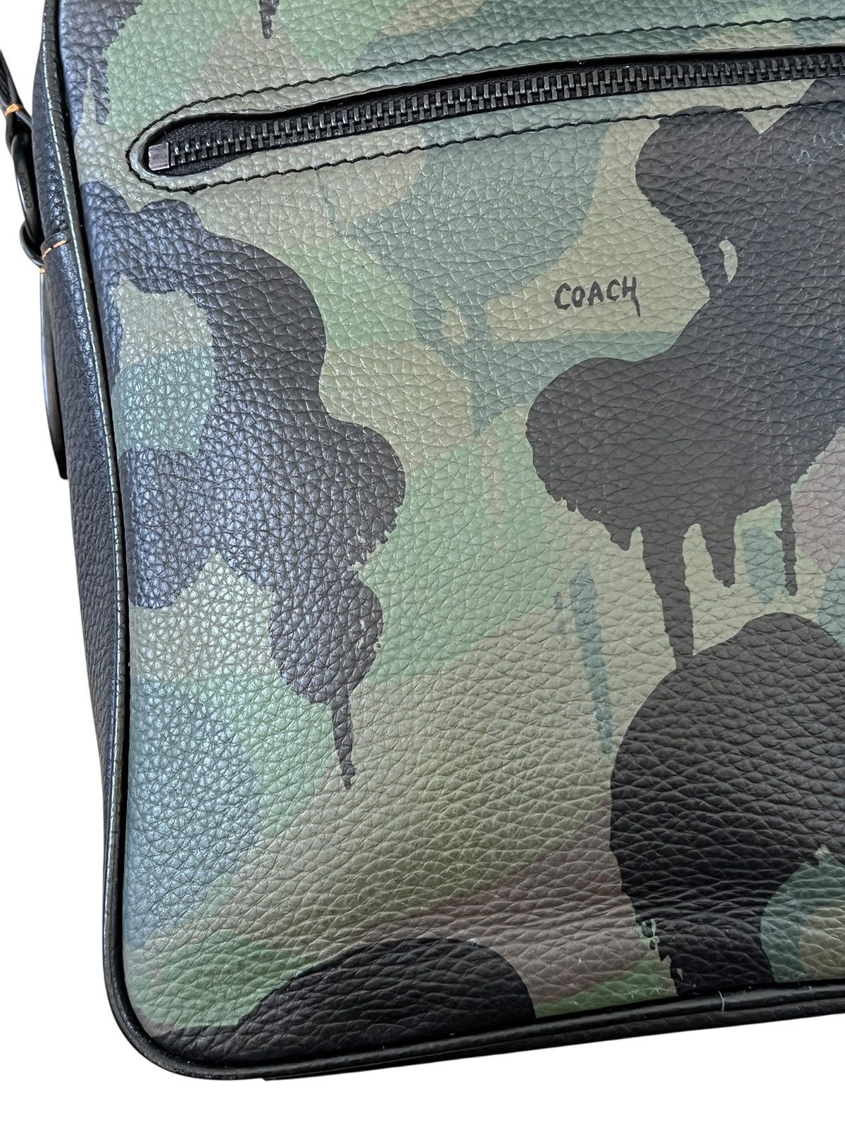 Coach Coach Wild Beast Camouflage Leather Crossbody Bag Size ONE SIZE - 6 Thumbnail