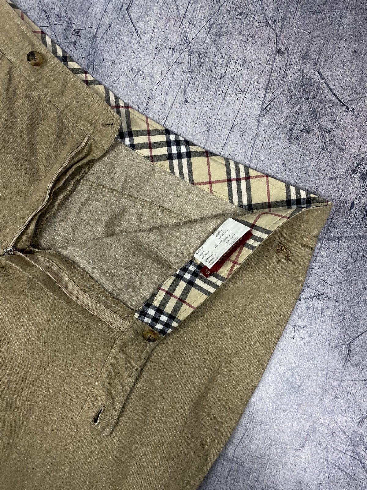 Burberry × Vintage Vintage 90s Burberry Nova Check Pants Size 38" / US 16 / IT 52 - 5 Thumbnail
