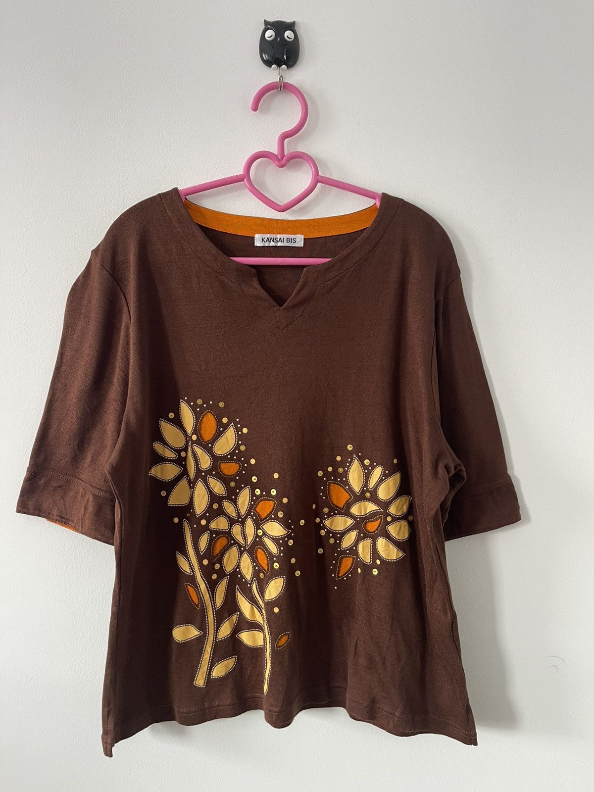 Kansai Yamamoto Rare Vintage KANSAI BIS Yamamoto Flower Brown Flora Size M / US 6-8 / IT 42-44 - 1 Thumbnail