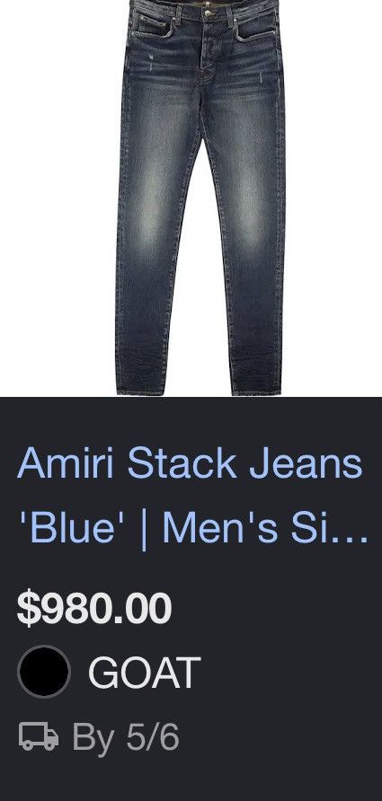 Amiri Blue Amiri Jeans Size US 34 / EU 50 - 6 Thumbnail