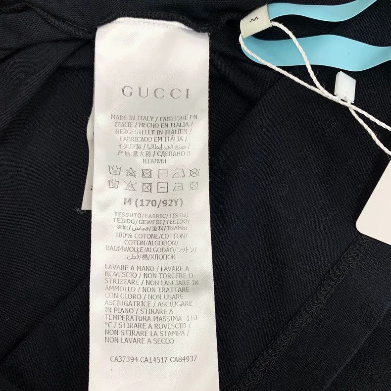 Gucci Gucci Black logo letter print cotton round-neck short-slee Size US M / EU 48-50 / 2 - 7 Thumbnail