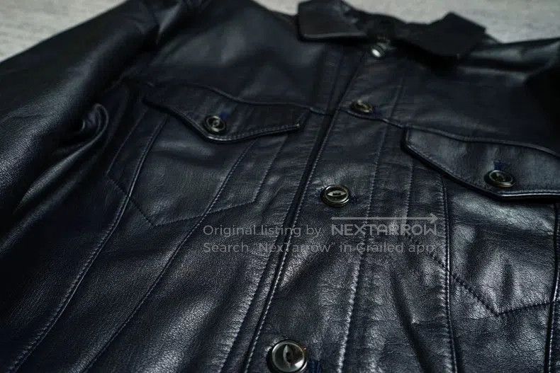 Yohji Yamamoto Yohji Yamamoto Leather Jacket Black Color. Size US L / EU 52-54 / 3 - 3 Thumbnail