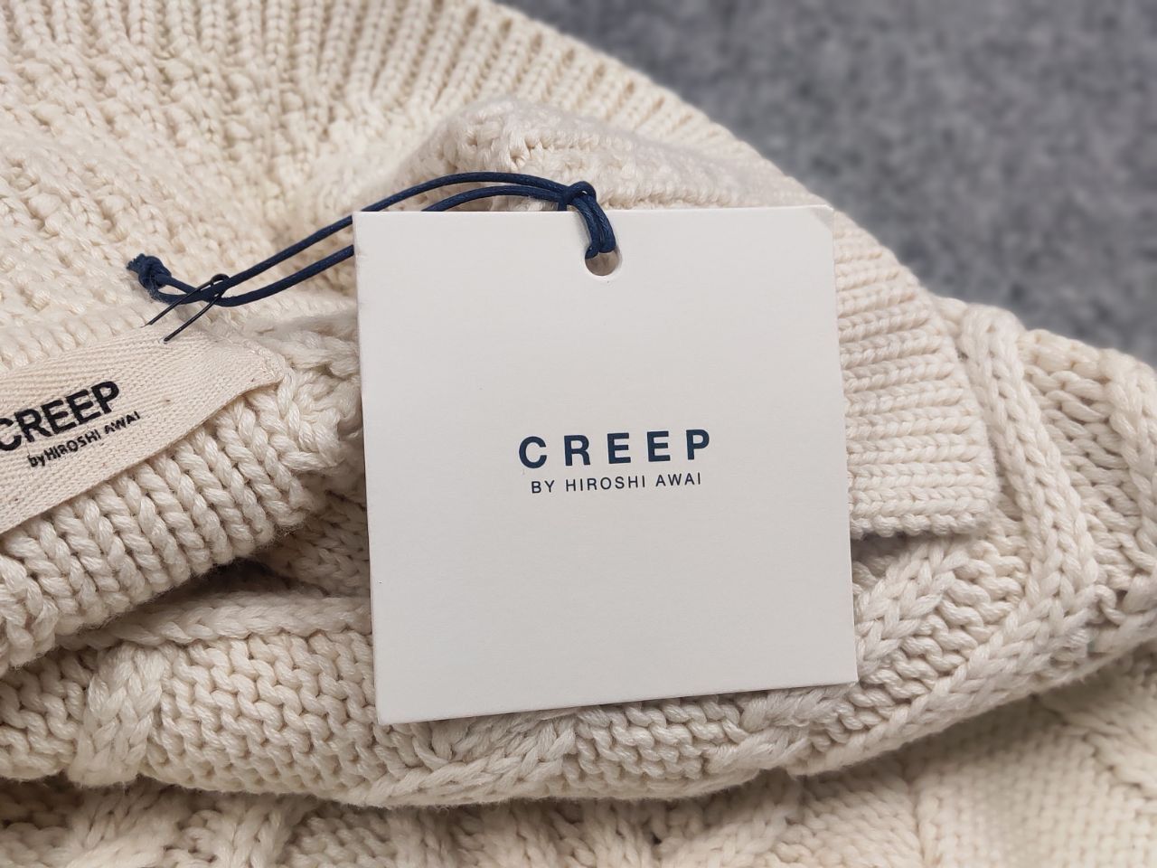 Creep Creep by Hiroshi Awai Design Beige Knit Bottom Cardigan Size US XL / EU 56 / 4 - 16 Thumbnail