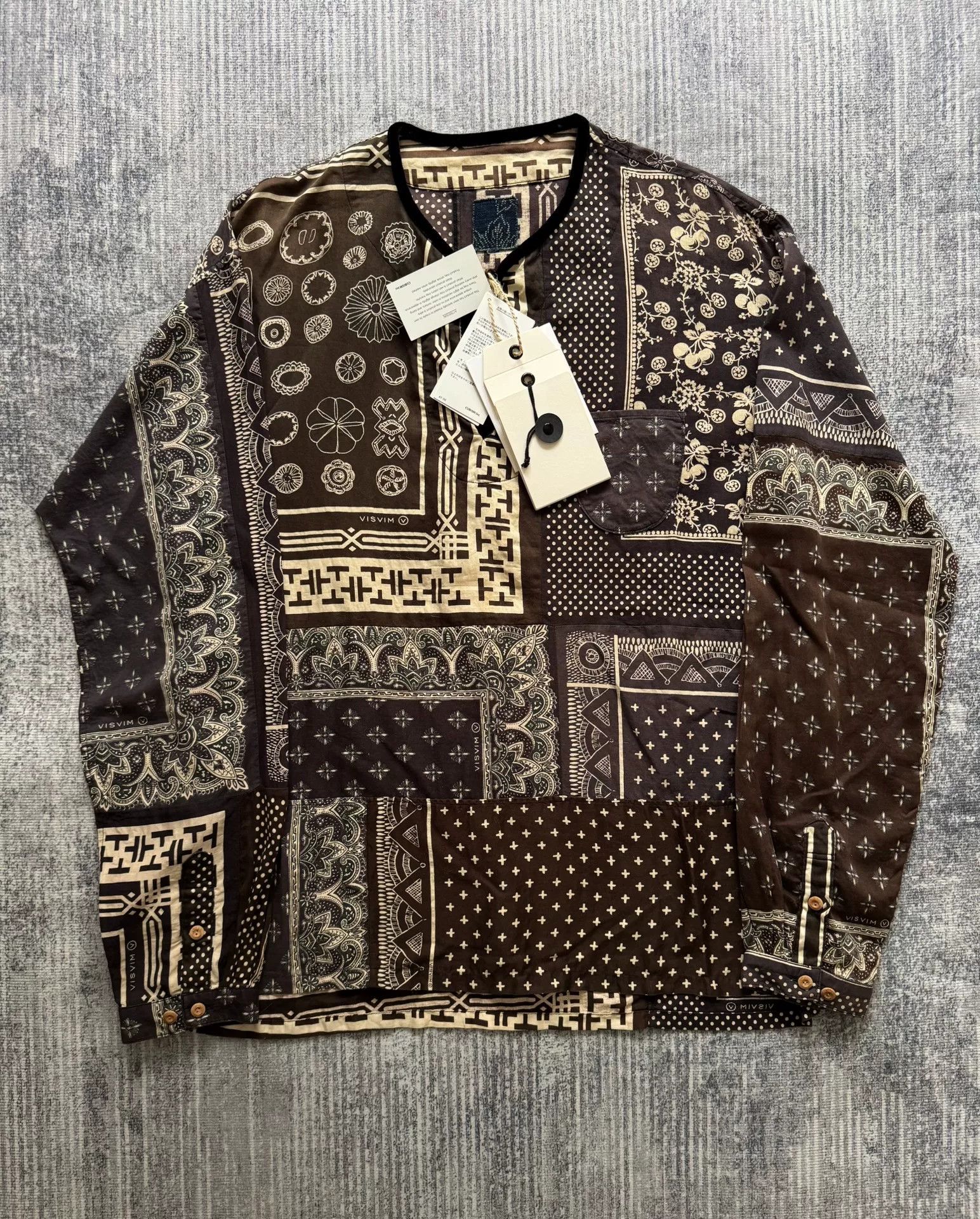 Visvim visvim patterned long sleeve tunic shirt Size US M / EU 48-50 / 2 - 1 Thumbnail