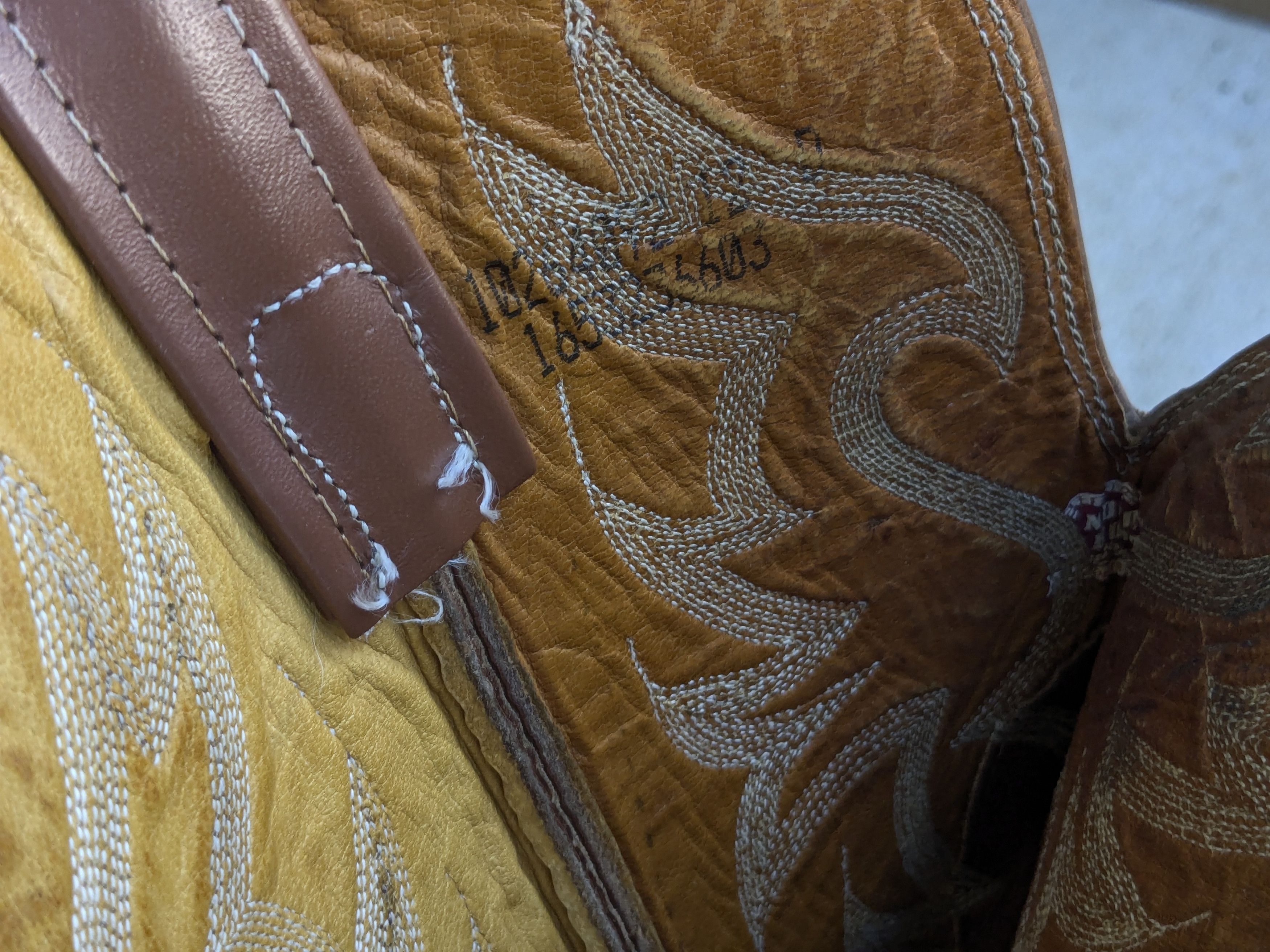 Genuine Leather Nocona Cowboy Boots Brown Leather 12 D Leather USA Size US 12 / EU 45 - 3 Thumbnail