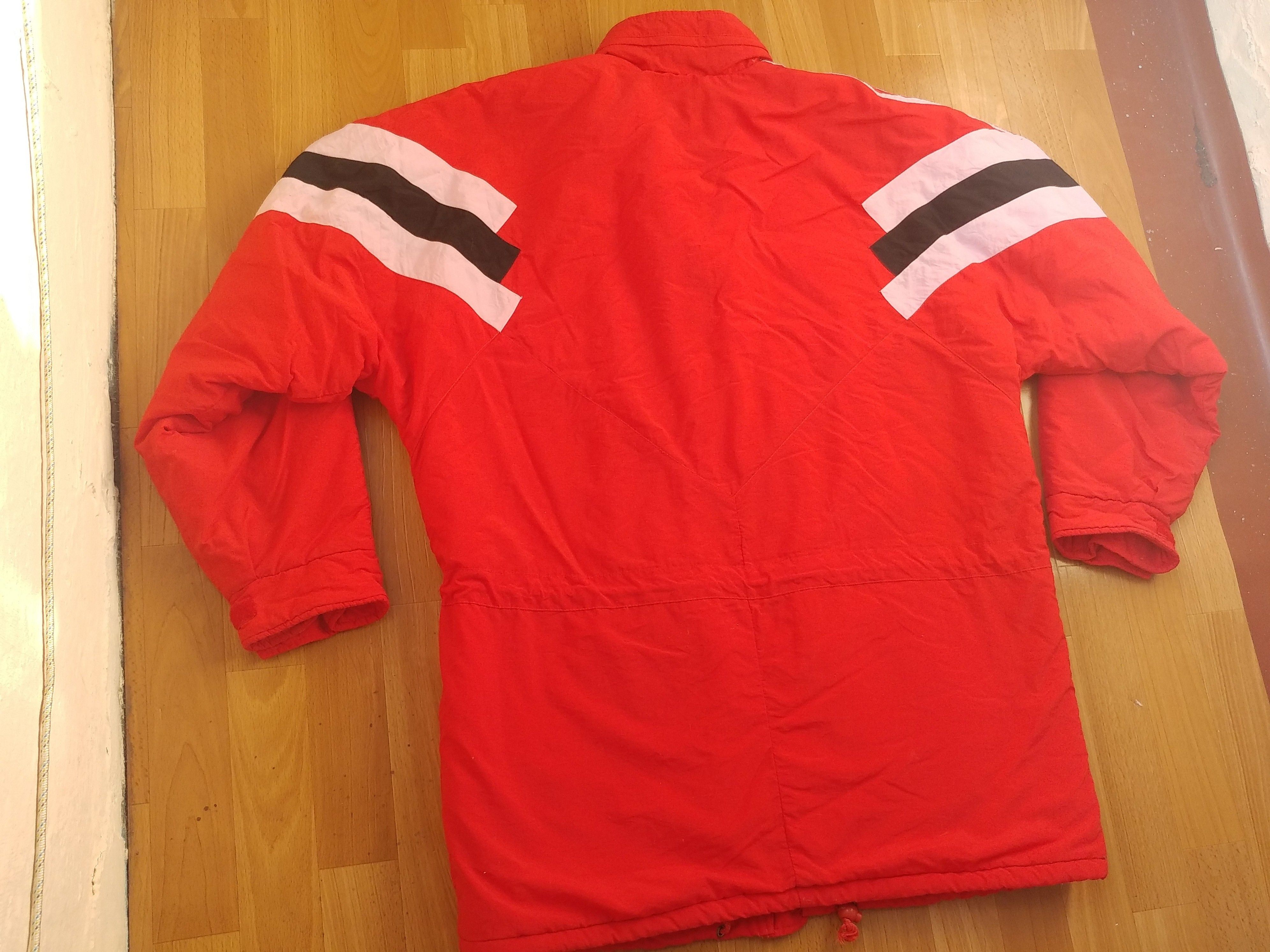 Adidas × Vintage ADIDAS jacket, red vintage hip hop 90s windbreaker size L Size US L / EU 52-54 / 3 - 8 Thumbnail