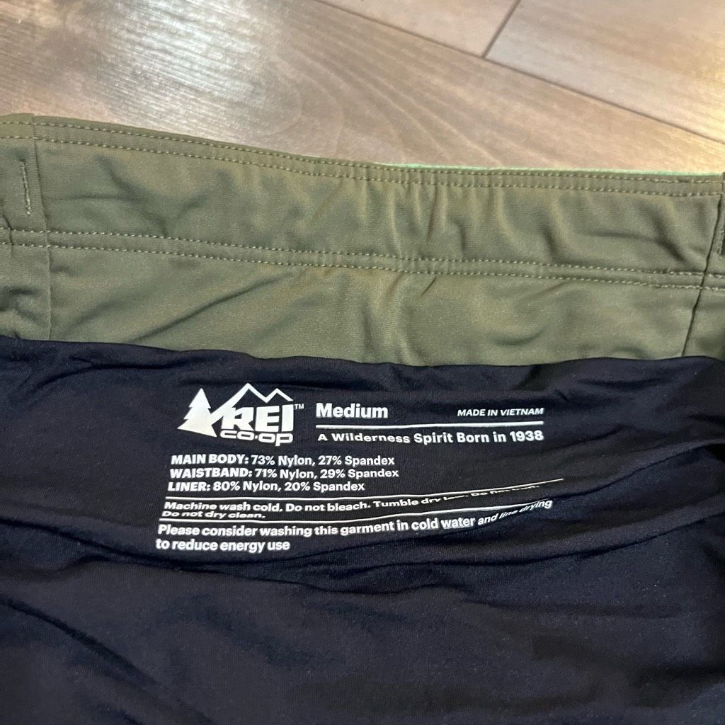 Rei REI Green Patten Athletic Workout Shorts Men Medium Bin G-42 Size US 31 - 4 Thumbnail