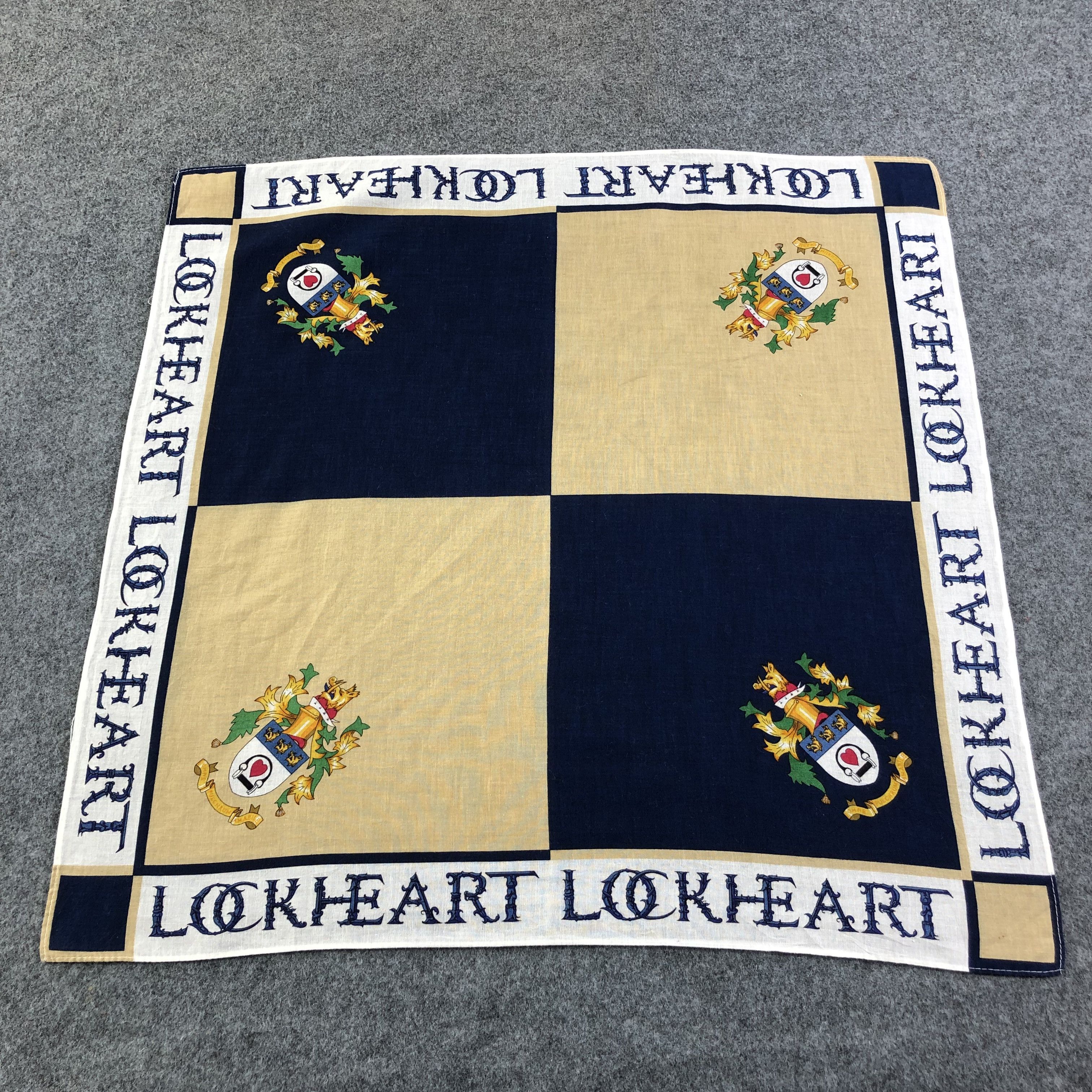 Vintage Lockheart Handkerchief Neckerchief Bandana H2275 Size ONE SIZE - 1 Thumbnail