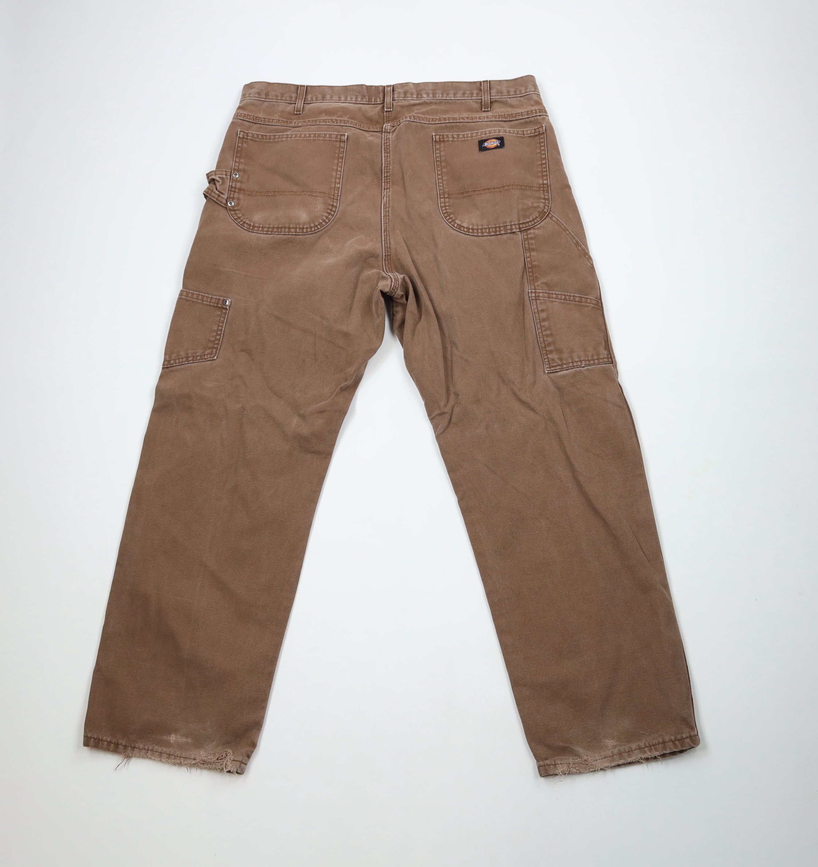 Dickies × Vintage Vintage Dickies Spell Out Canvas Wide Leg Dungaree Pants Size US 38 / EU 54 - 8 Thumbnail