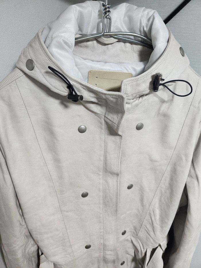 Giorgio Brato Giorgio Brato Brushed Calf Leather hooded Jacket Size M / US 6-8 / IT 42-44 - 2 Thumbnail