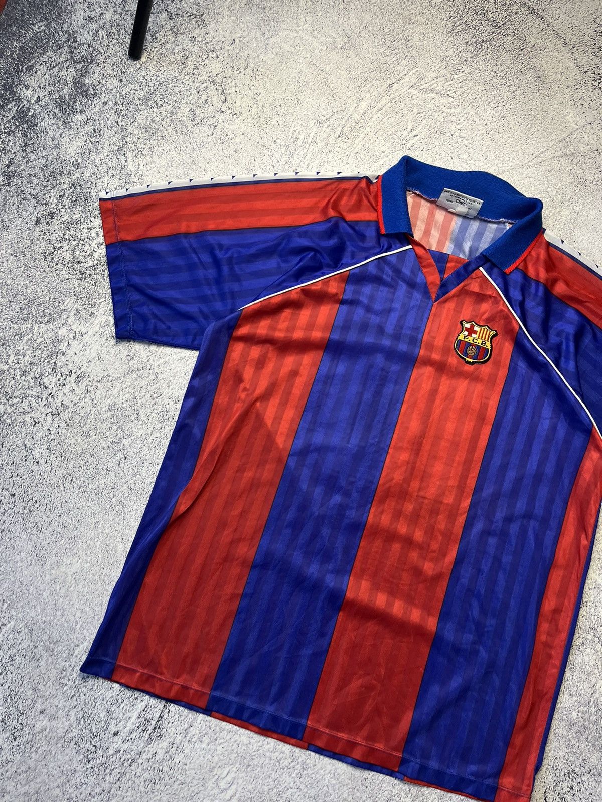 Vintage FC BARCELONA Vintage Romario #10 Football Soccer Jersey Size US L / EU 52-54 / 3 - 12 Thumbnail