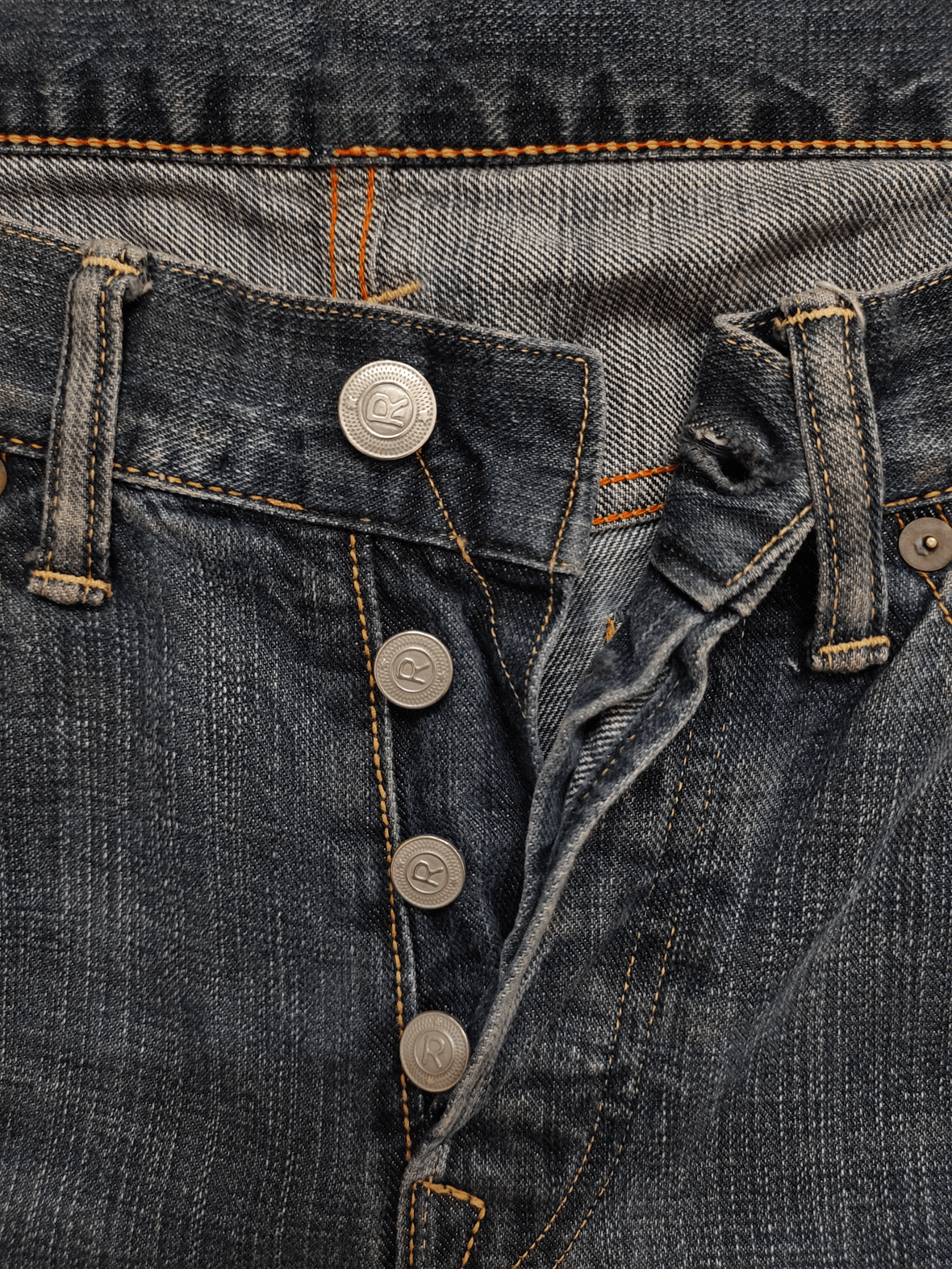 Hysteric Glamour × Undercover Loose Jeans 45rpm Japan Clawmark Faded Denim Pants Size US 30 / EU 46 - 16 Thumbnail