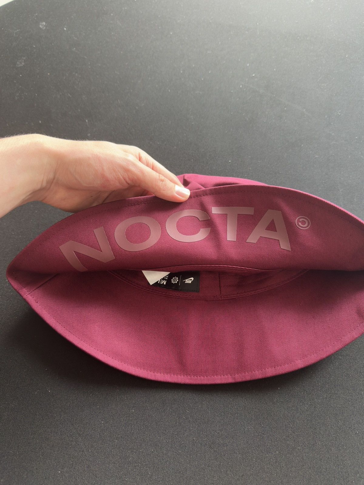 NOCTA Summer Vybz Bucket Hat Burgundy Size ONE SIZE - 7 Thumbnail
