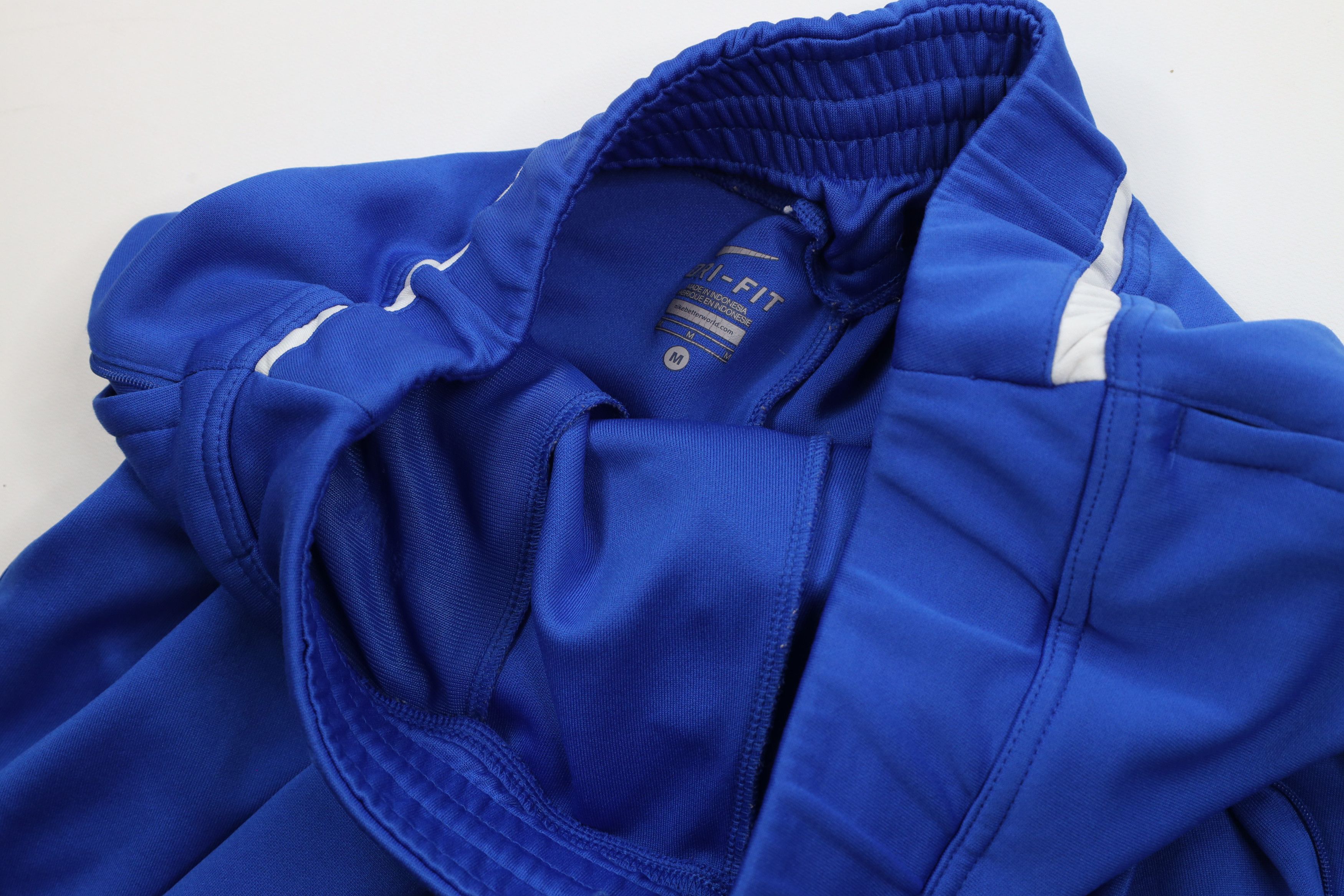 Nike × Vintage Vintage Nike Mini Swoosh Wide Leg Sweatpants Royal Blue Size US 34 / EU 50 - 8 Thumbnail