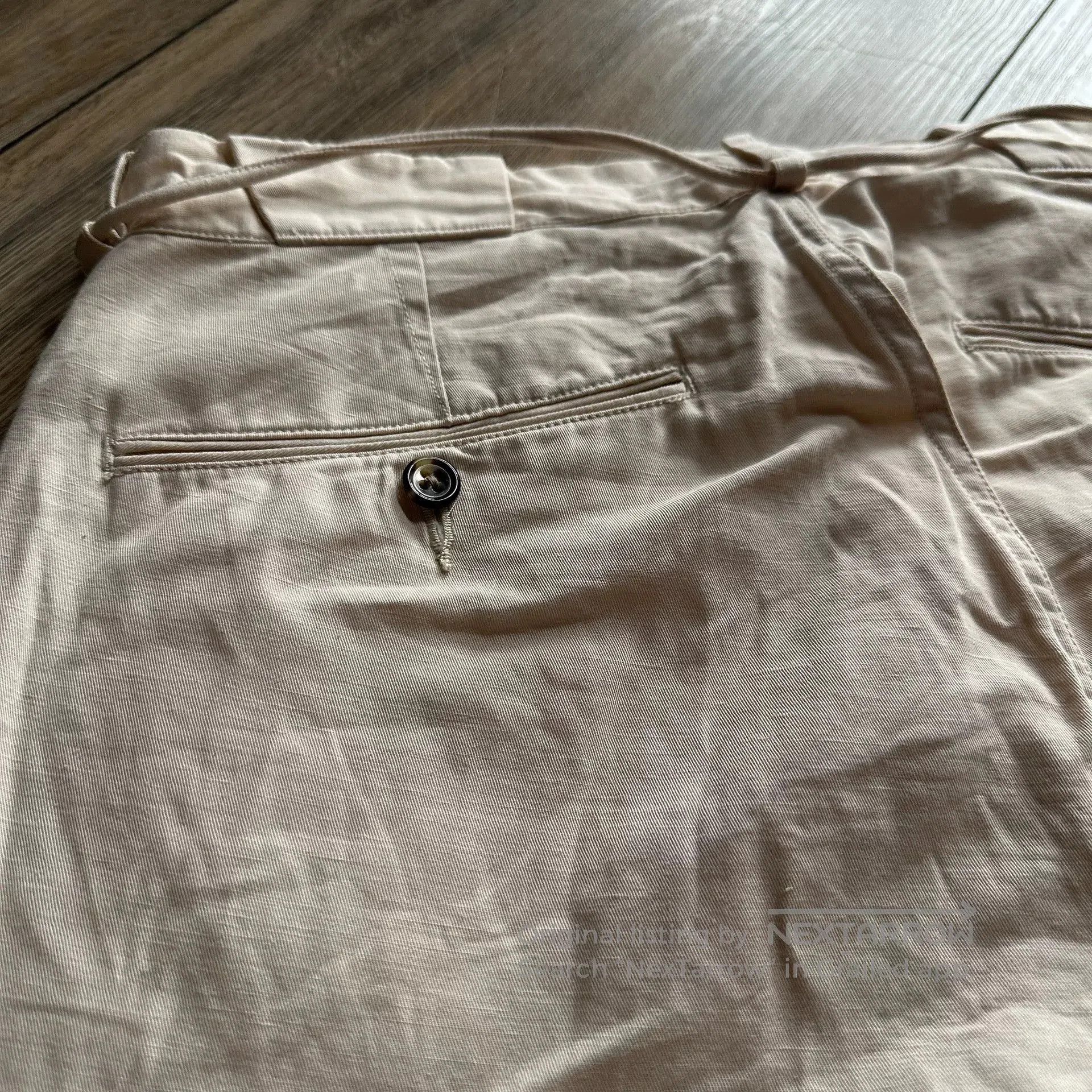 Old Joe OLD JOE Cotton Linen Beige Pants. Size US 32 / EU 48 - 5 Thumbnail