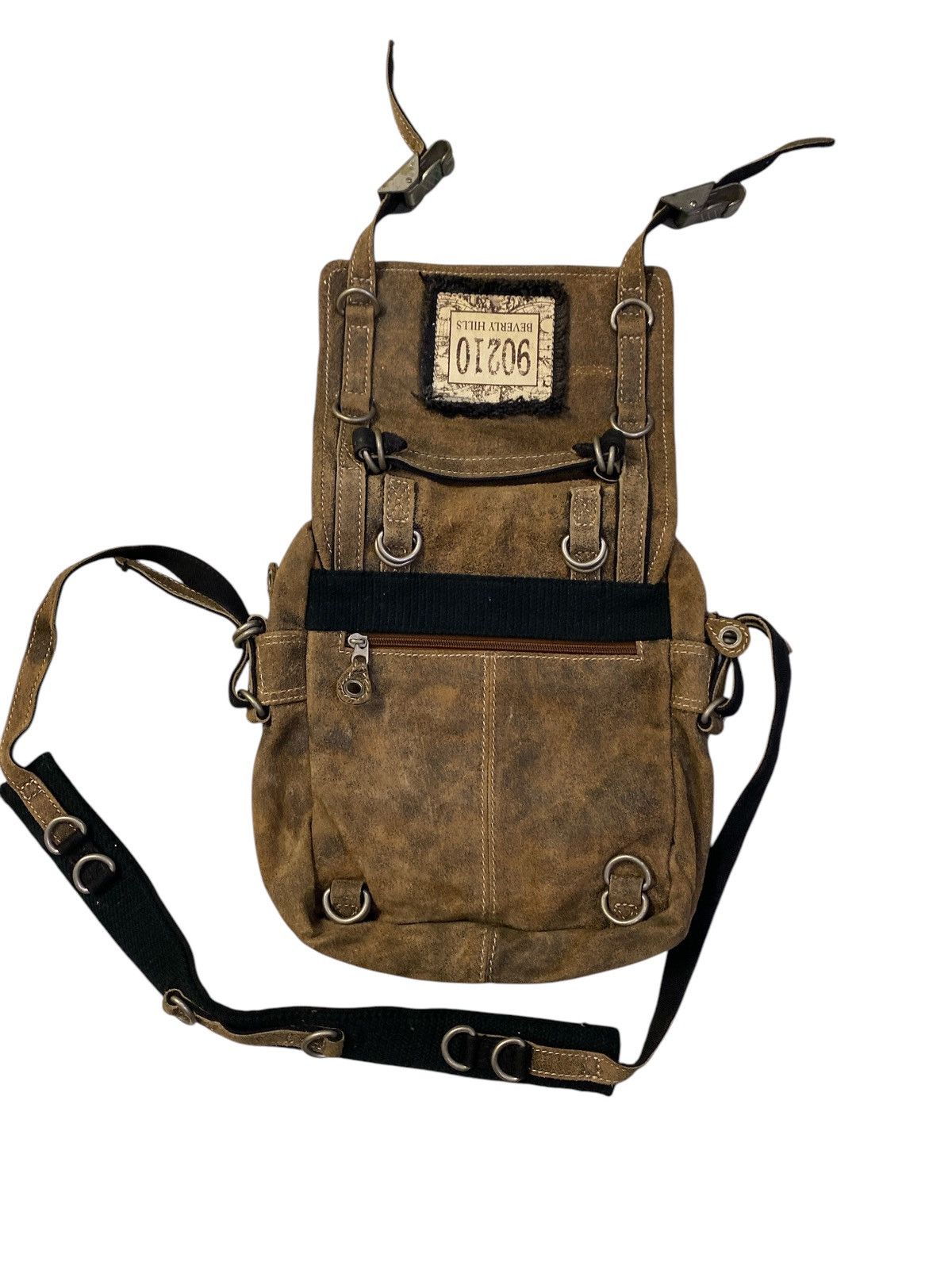 Genuine Leather × If Six Was Nine Rare Vintage Beverly Hills Leather Sling Bag Size ONE SIZE - 7 Thumbnail